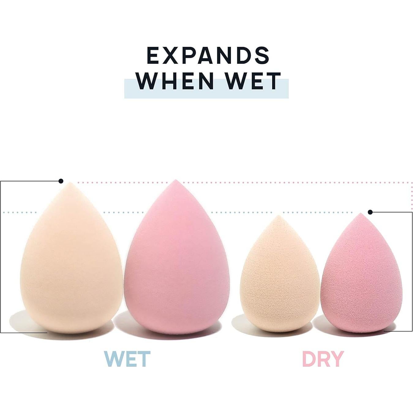 Conjunto de 6 Esponjas de Maquillaje AOA Studio Sin Látex