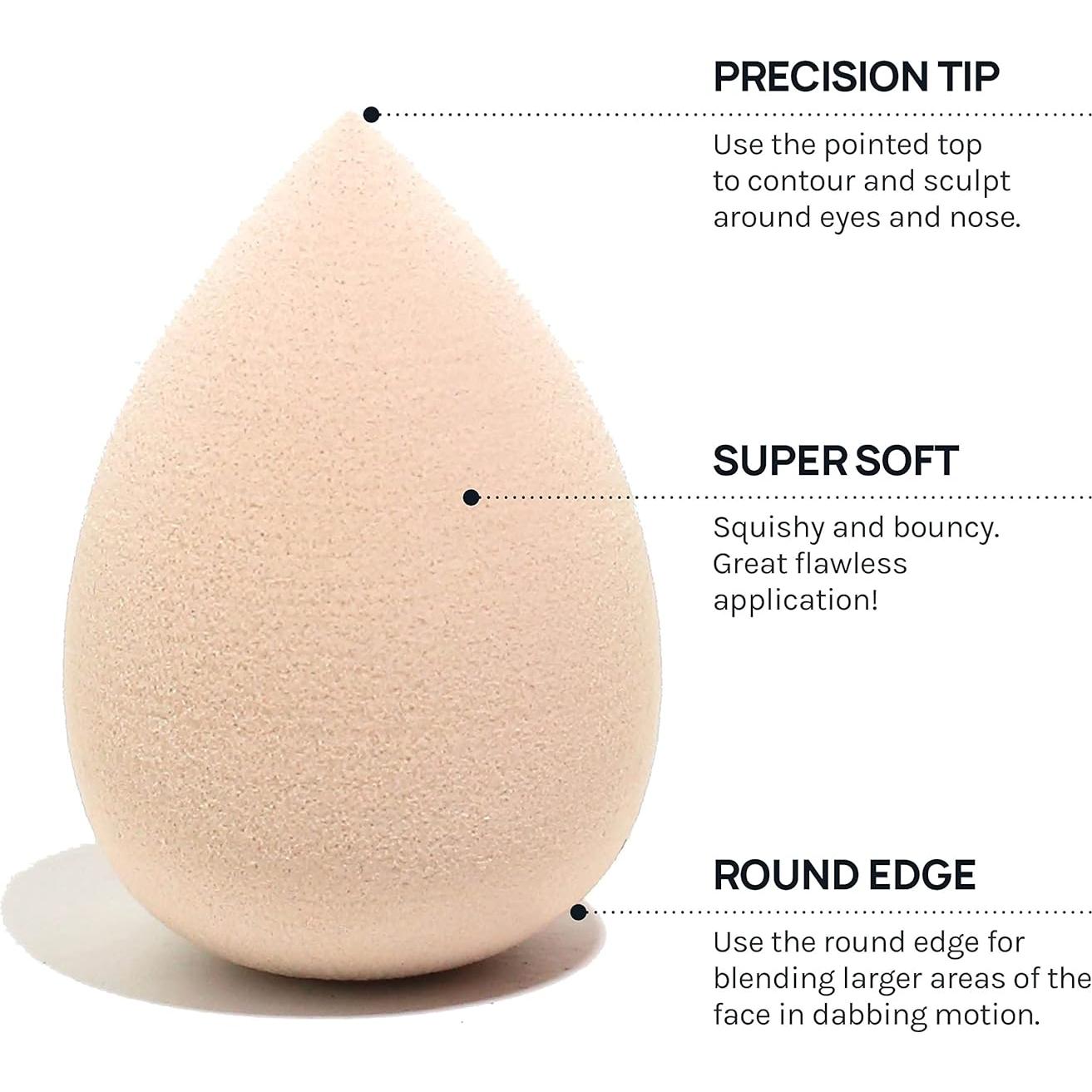 Conjunto de 6 Esponjas de Maquillaje AOA Studio Sin Látex