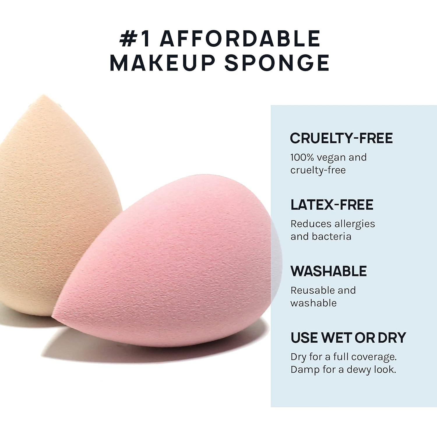 Conjunto de 6 Esponjas de Maquillaje AOA Studio Sin Látex