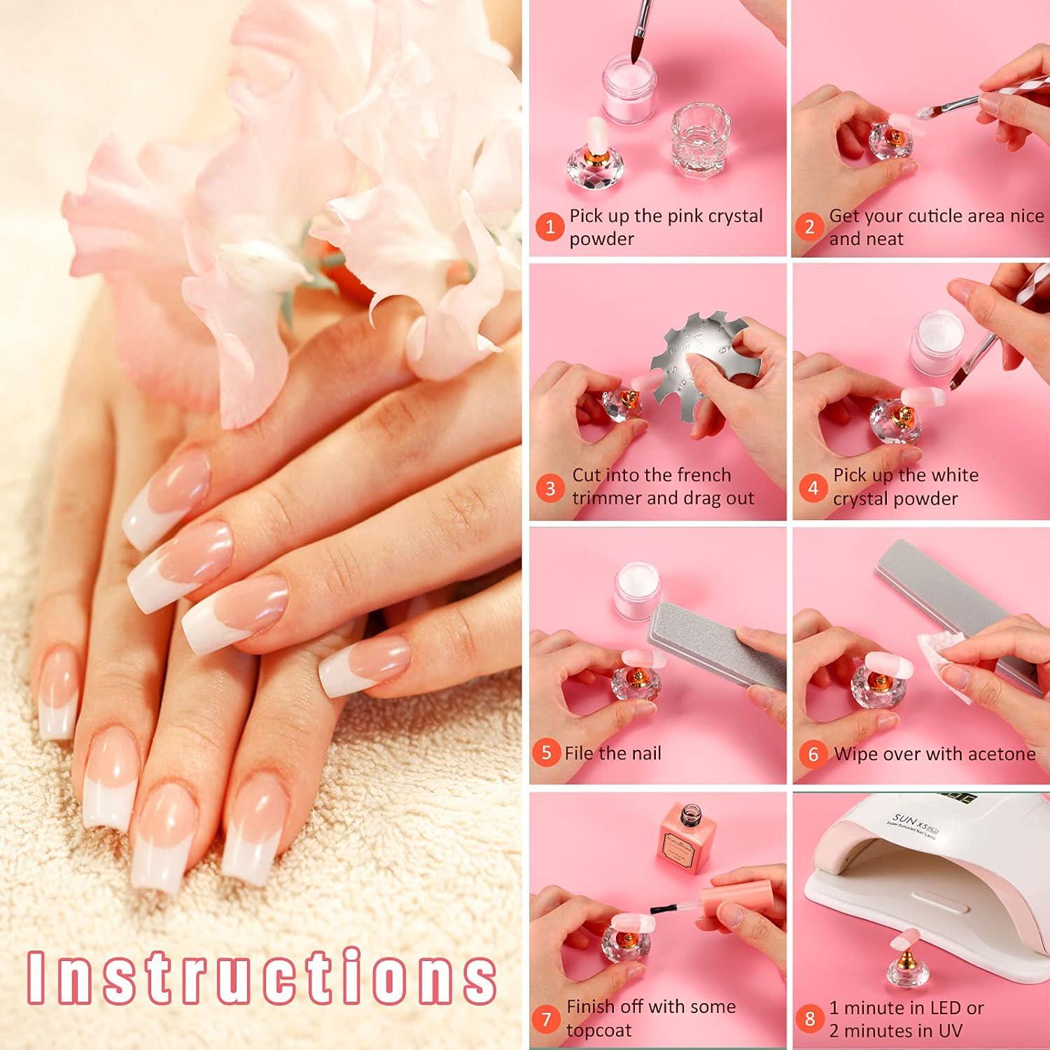 Kit de Herramientas para Uñas Acrílicas Honoson 3 Piezas Plata