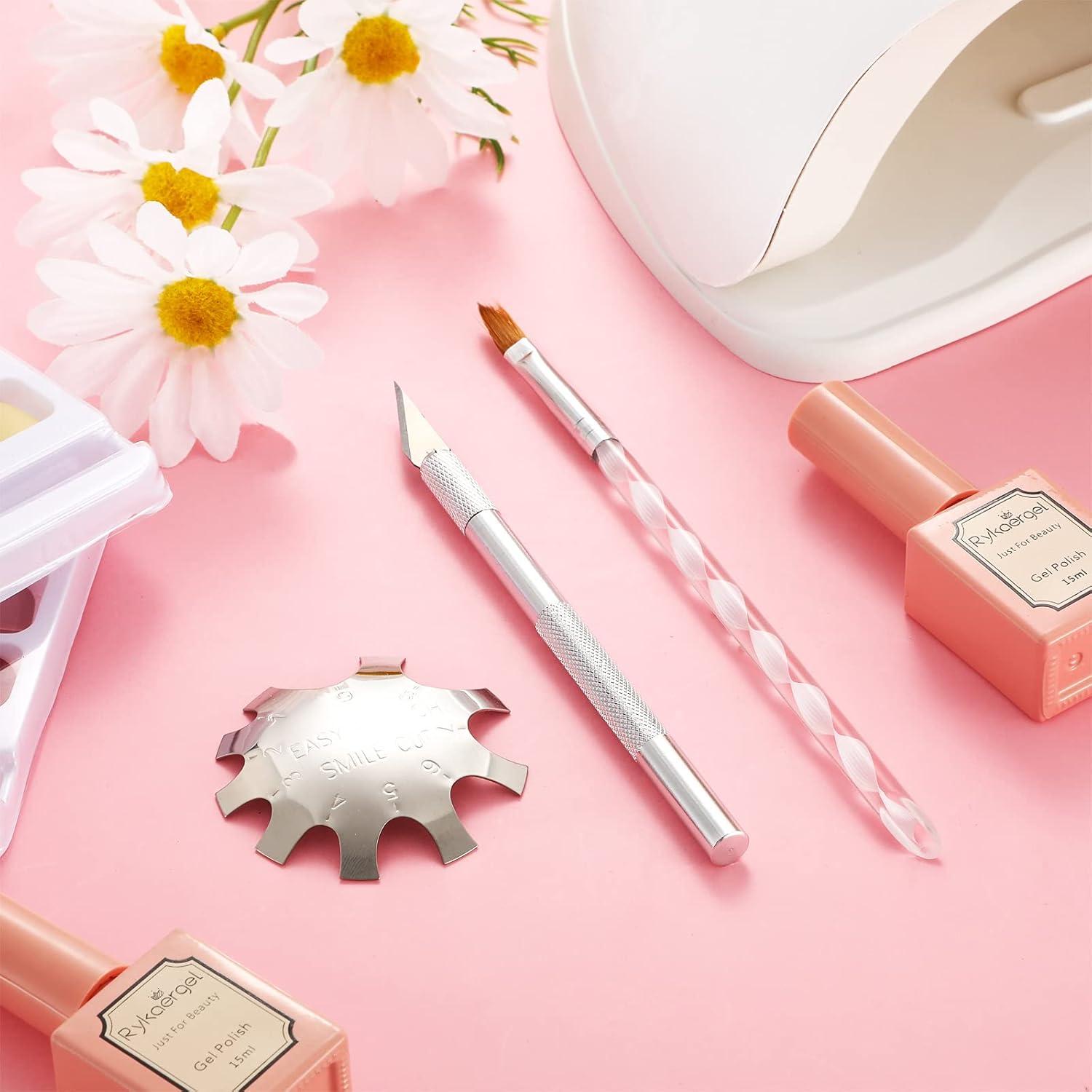 Kit de Herramientas para Uñas Acrílicas Honoson 3 Piezas Plata