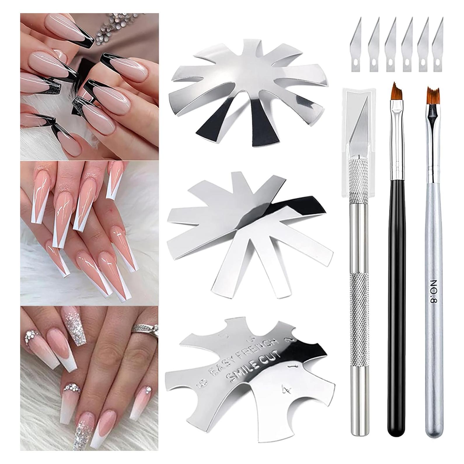 Cortador de Uñas Francesas Lokyango 7 Piezas Set Acero Inoxidable