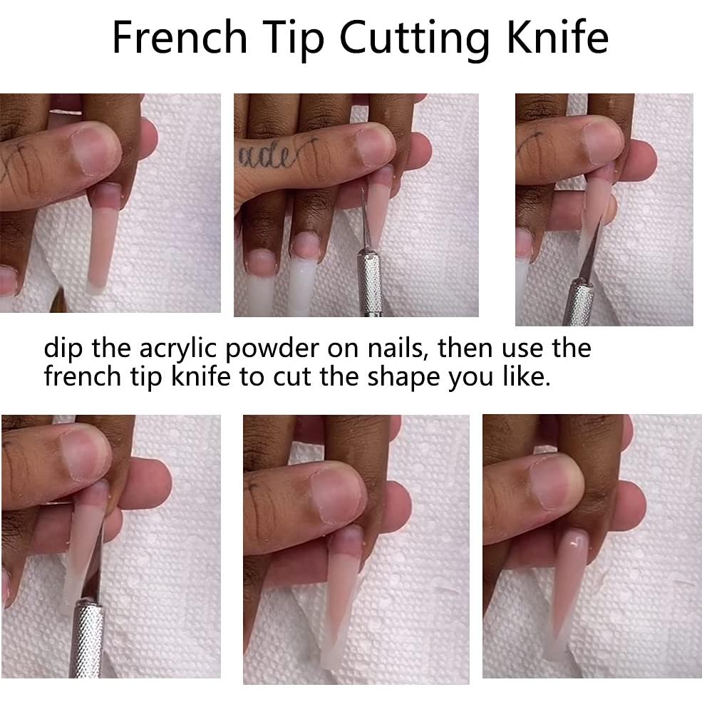 Cortador de Uñas Francesas Lokyango 7 Piezas Set Acero Inoxidable