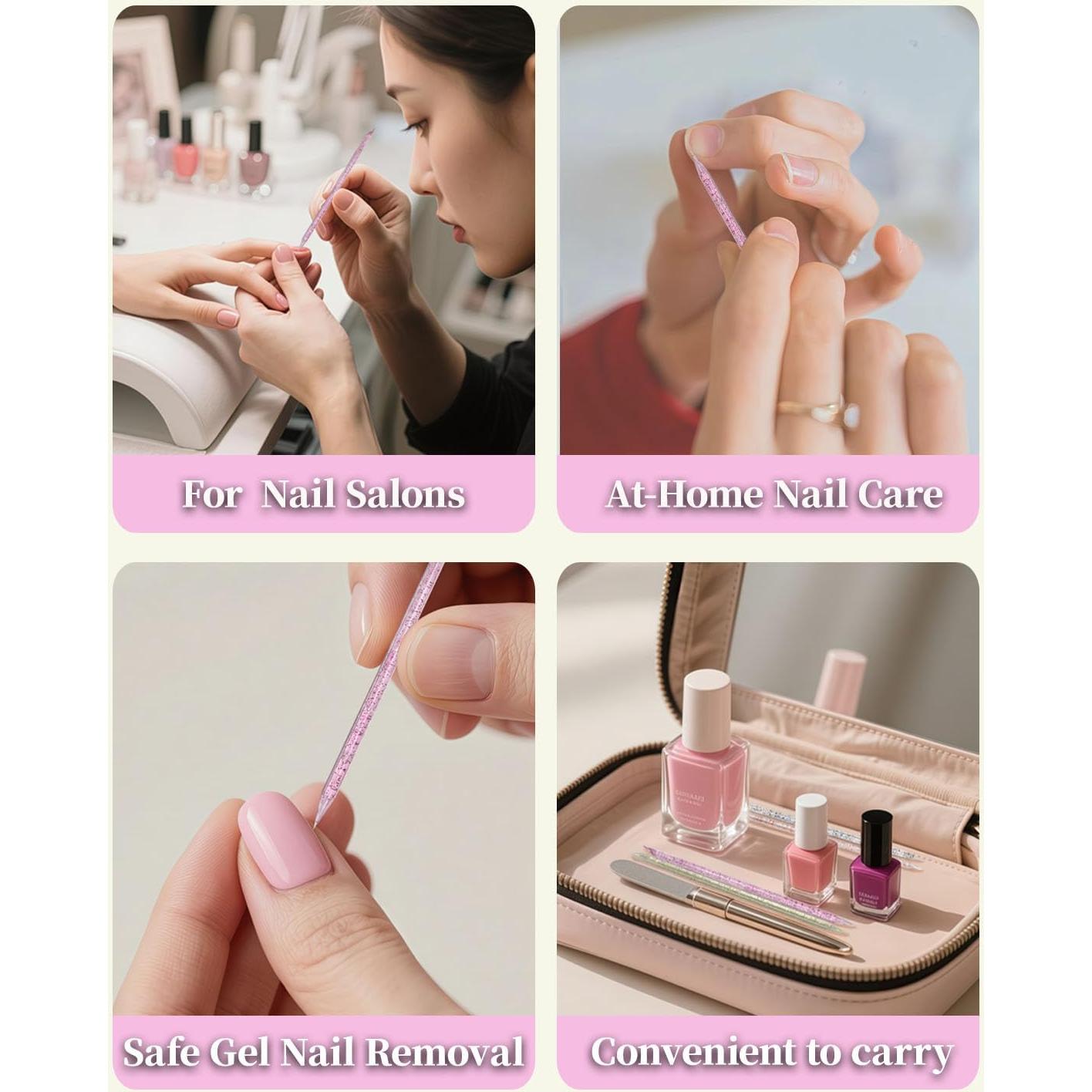 Kit de Pulidores de Uñas Axomize 500 Piezas Doble Cara 80/100