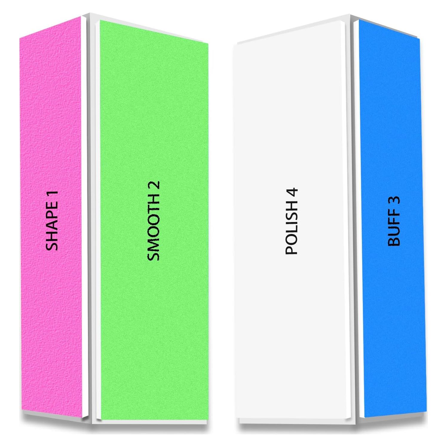 Bloque de Pulido de Uñas HomeyEra 4 Vías 120/240/600/3000 Grano