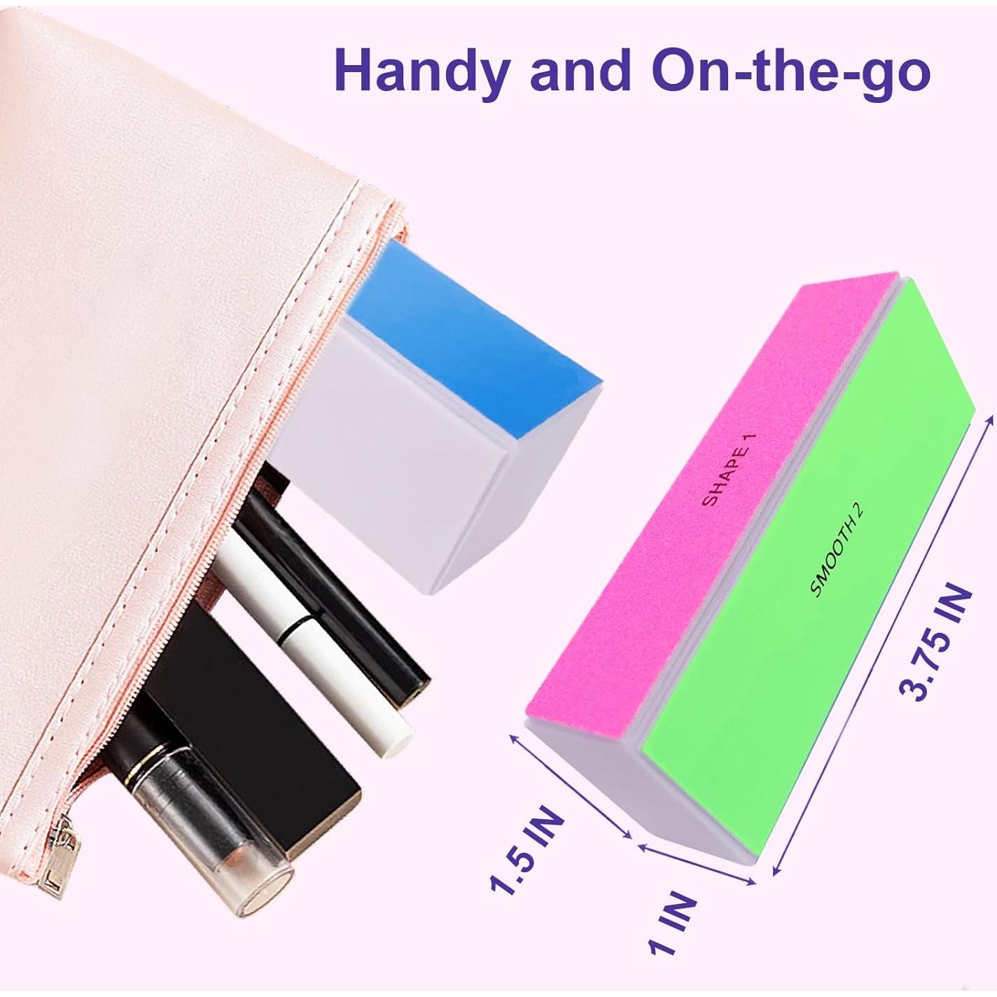 Bloque de Pulido de Uñas HomeyEra 4 Vías 120/240/600/3000 Grano