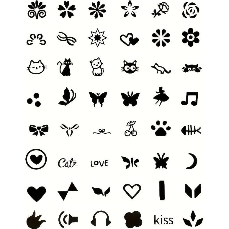 Juego de 48 Bolígrafos para Estampado de Uñas Naranja