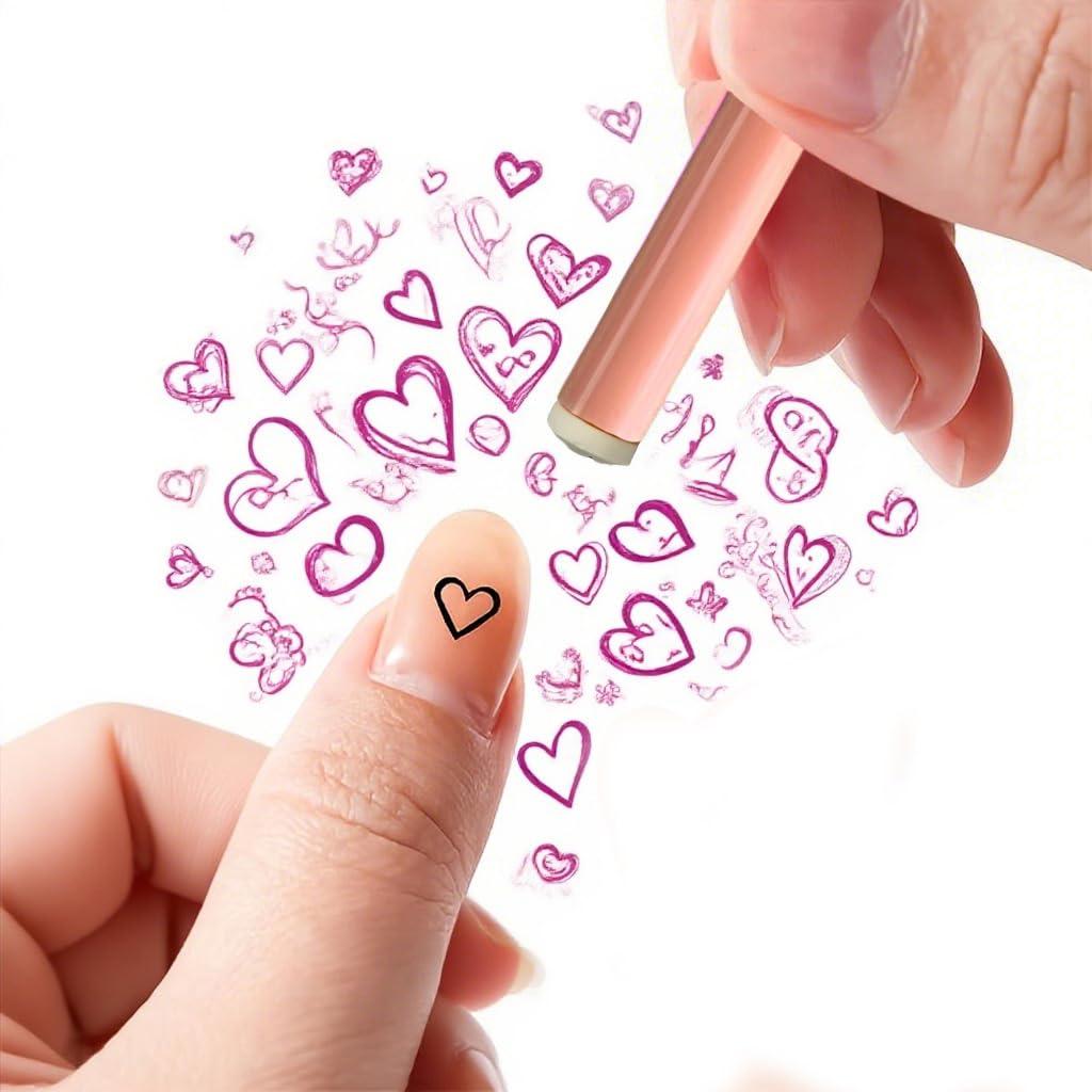 Juego de 48 Bolígrafos para Estampado de Uñas Naranja