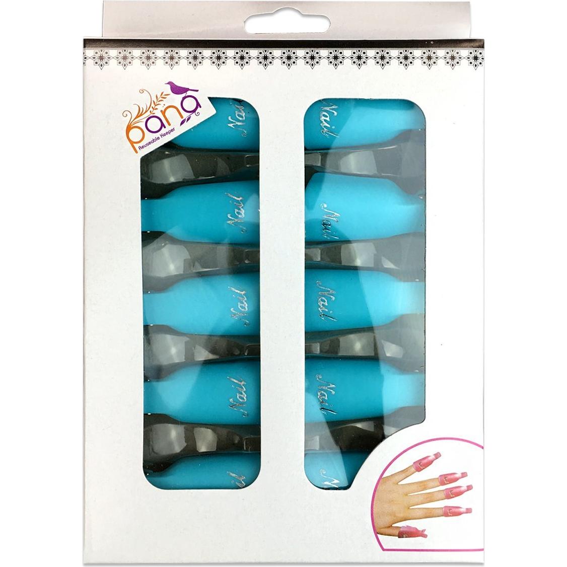 Pana Keeper Acrílico para Uñas - 10 Piezas Verde Azulado