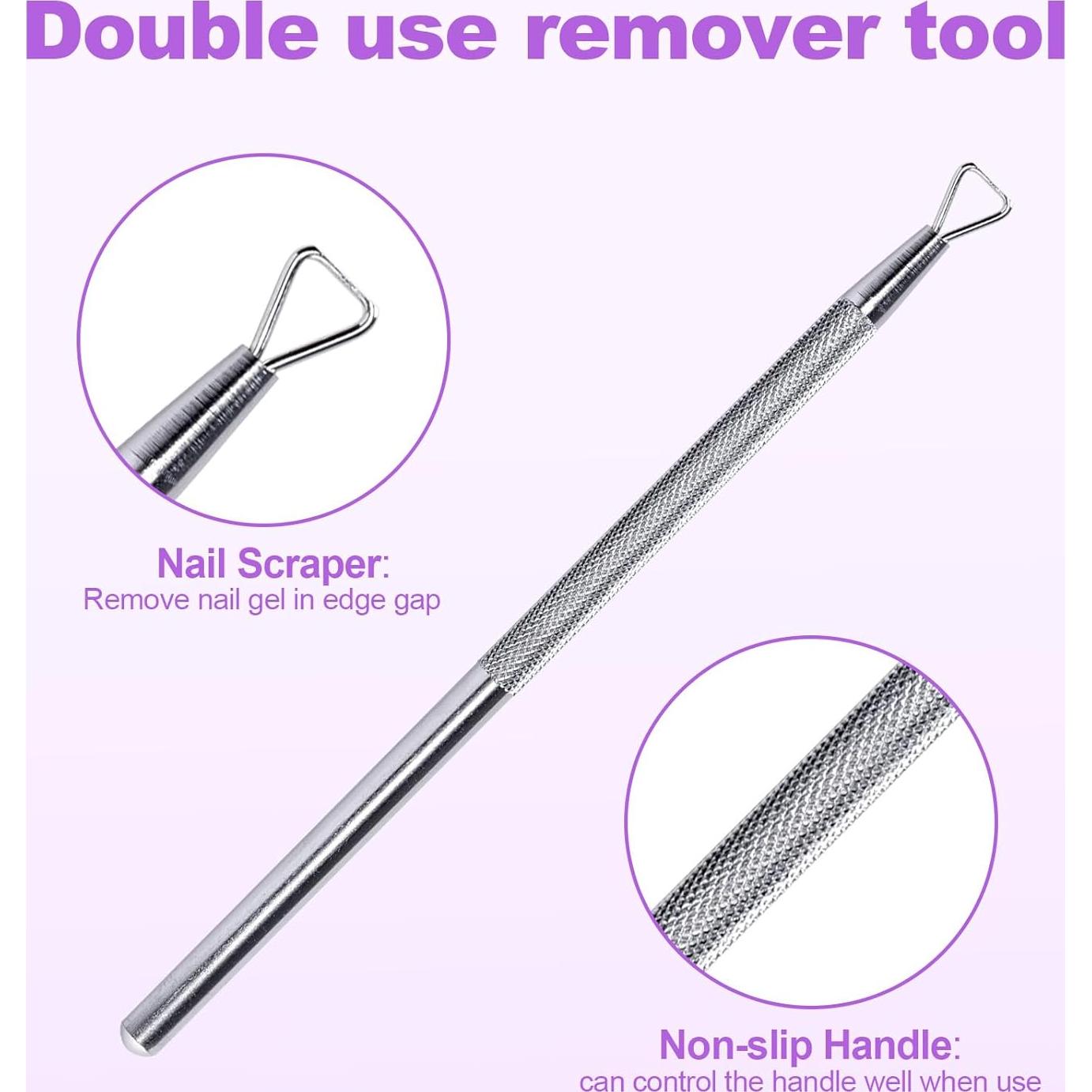 Kit Removedor de Esmalte de Uñas KADS - 10 Clips + 5 Capsulas