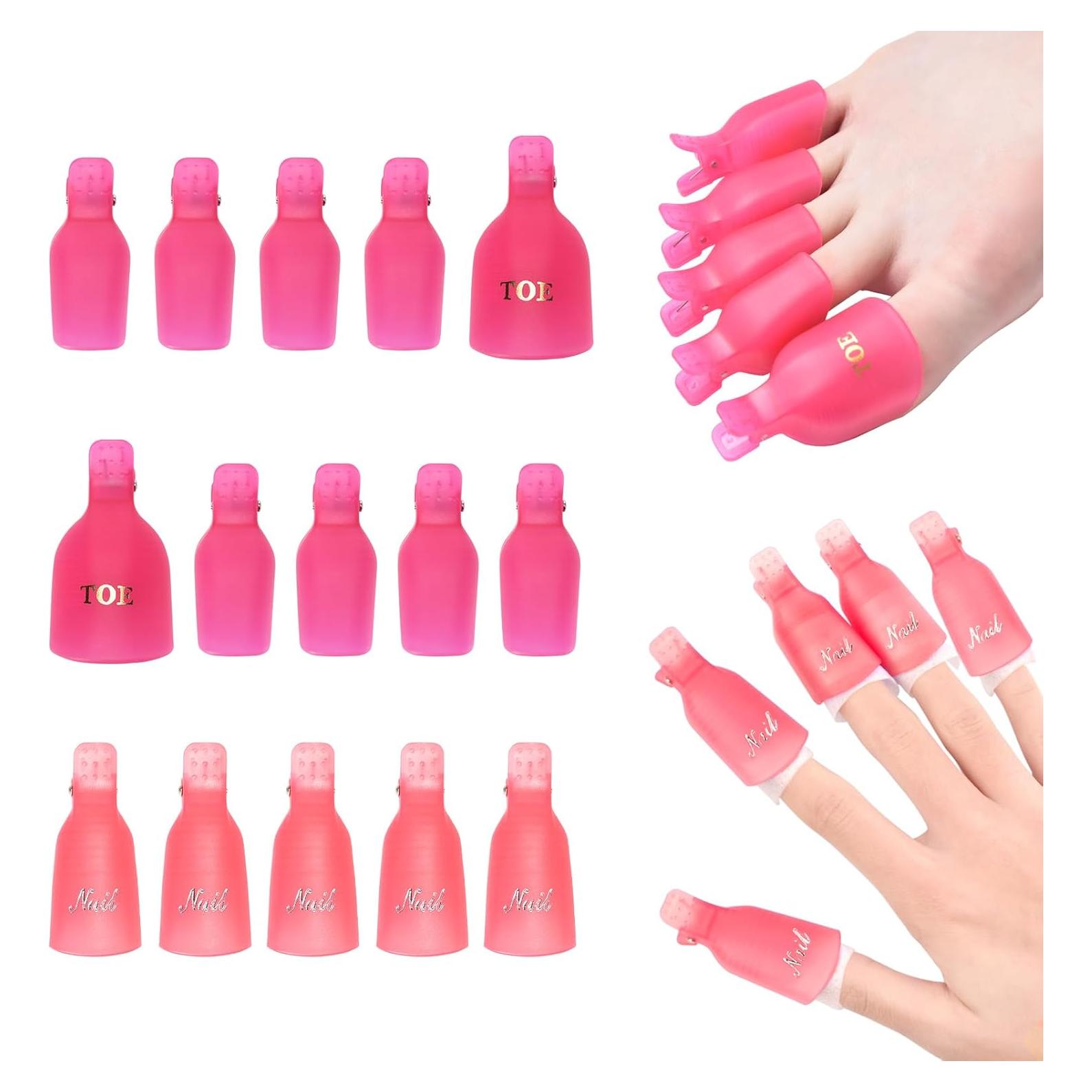 Kit de Clips Removedores de Esmalte de Uñas de Gel 20 Piezas