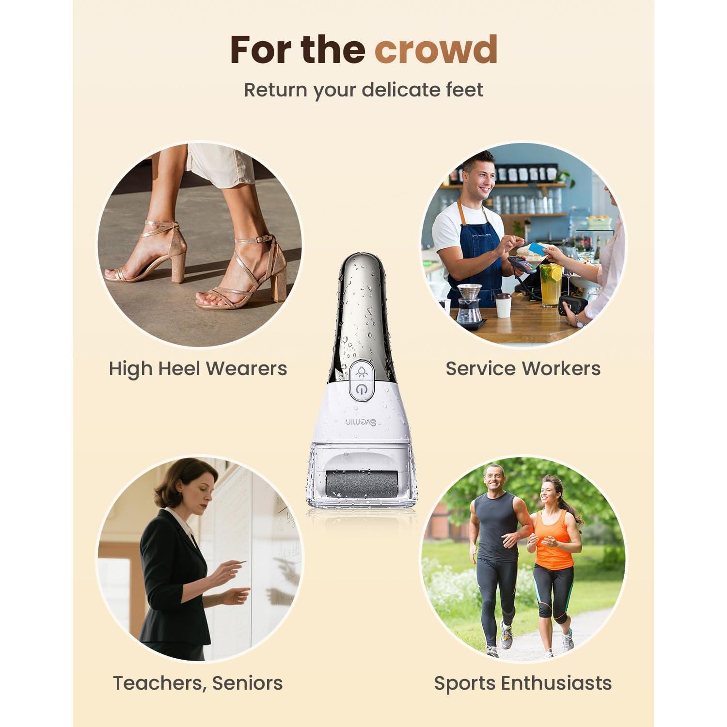 Removedor de Callos Eléctrico SVEMIN MJ-1 con Pantalla Digital