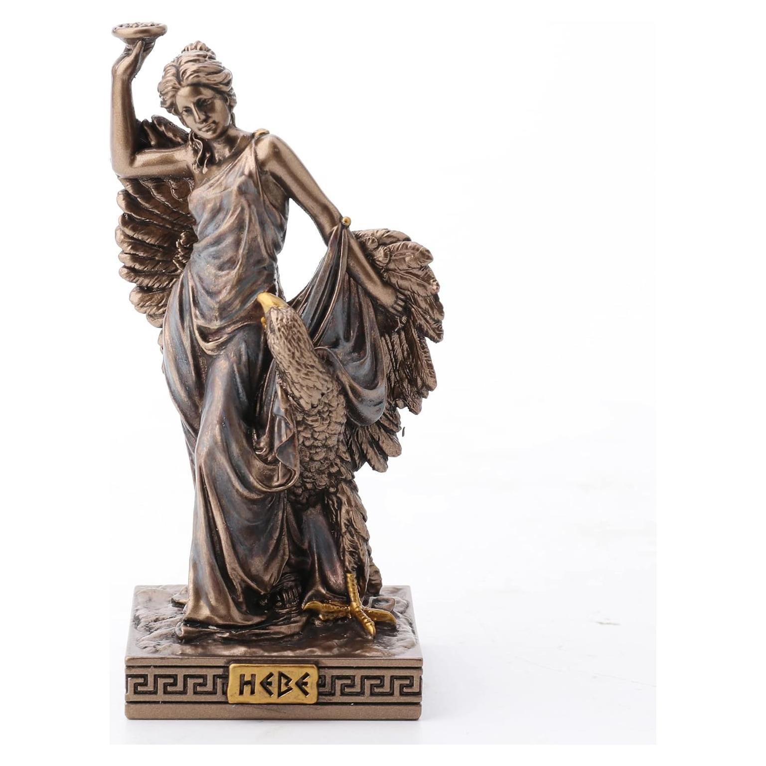 Figurita Miniatura Hebe Diosa Griega Veronese 8,89 cm Bronce