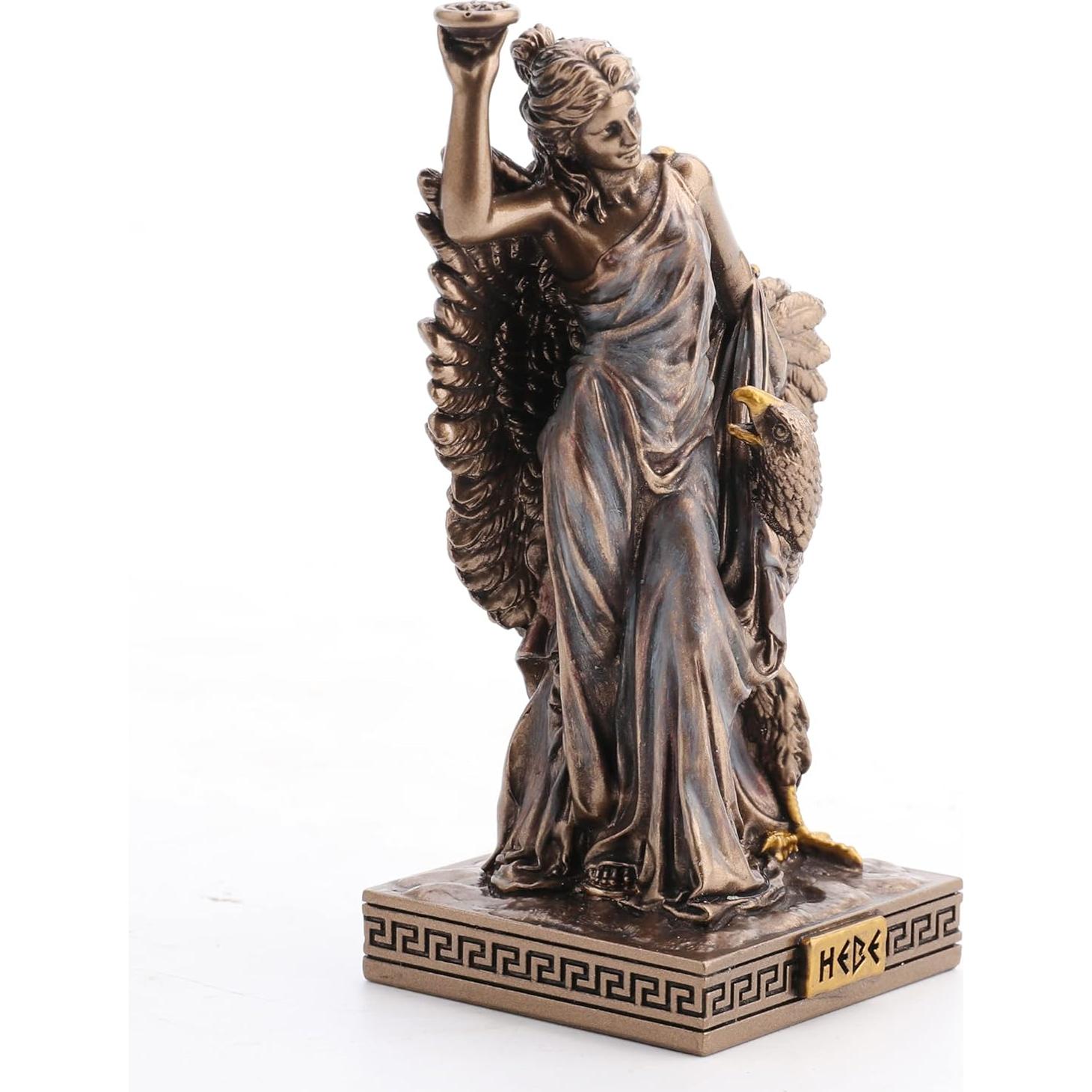 Figurita Miniatura Hebe Diosa Griega Veronese 8,89 cm Bronce