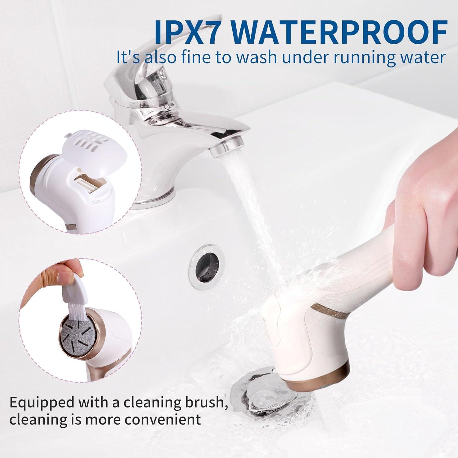 Removedor de Callos Eléctrico ZOZOO Recargable IPX7 3 Rodillos