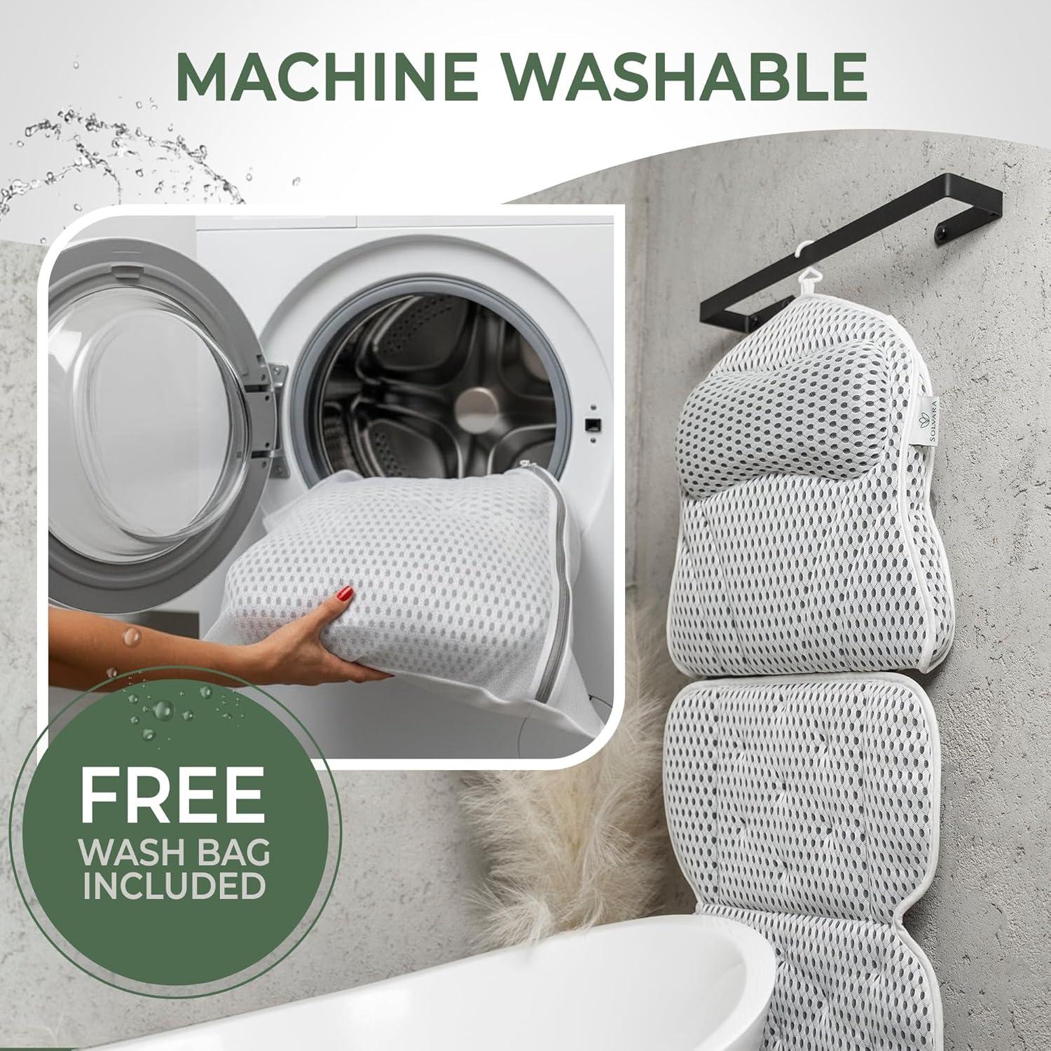 Almohada de Baño Ergonómica Solvara con Bandeja Gratis 127x40cm