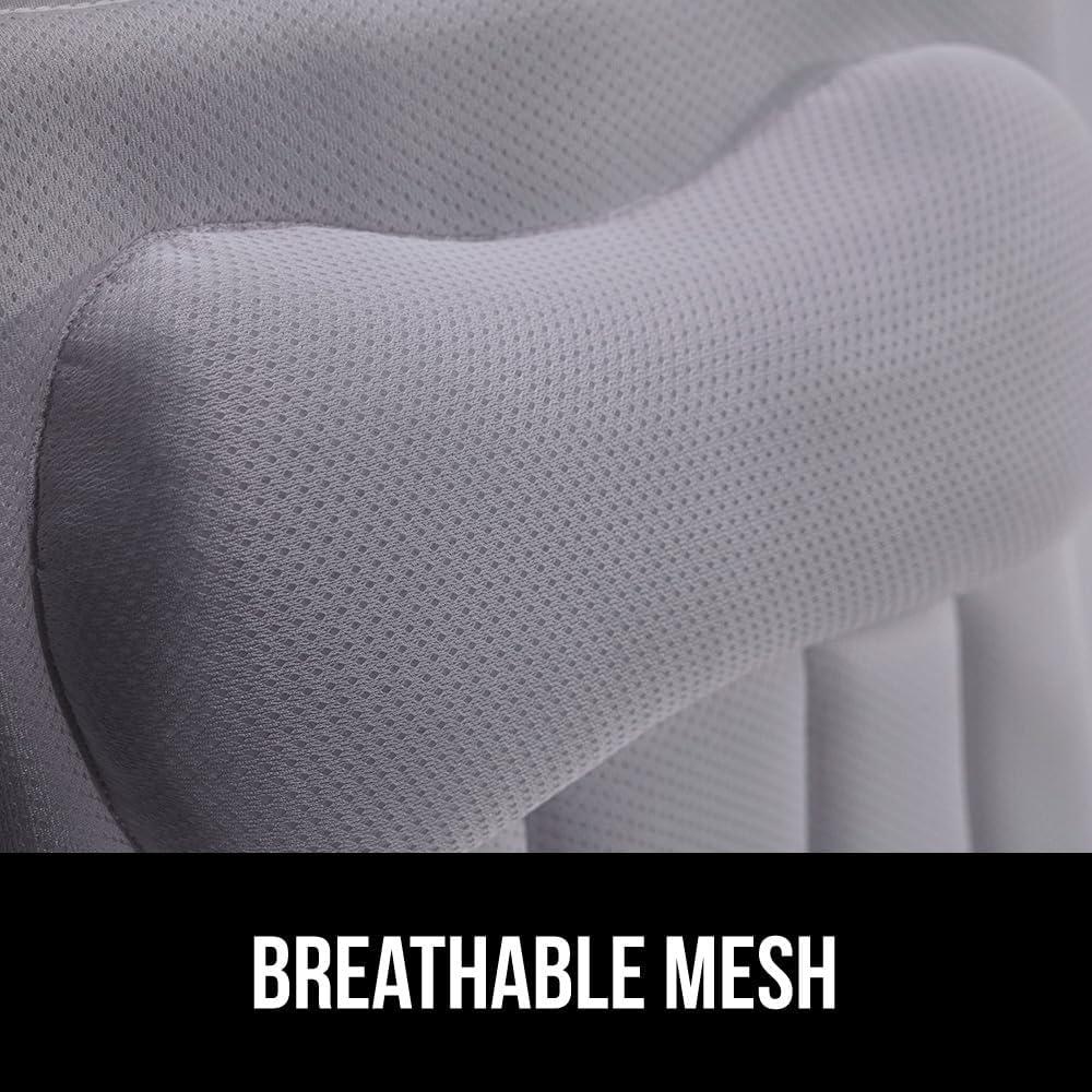 Almohada de Baño Gorilla Grip Gris con Ventosas y Soporte Ergonomico