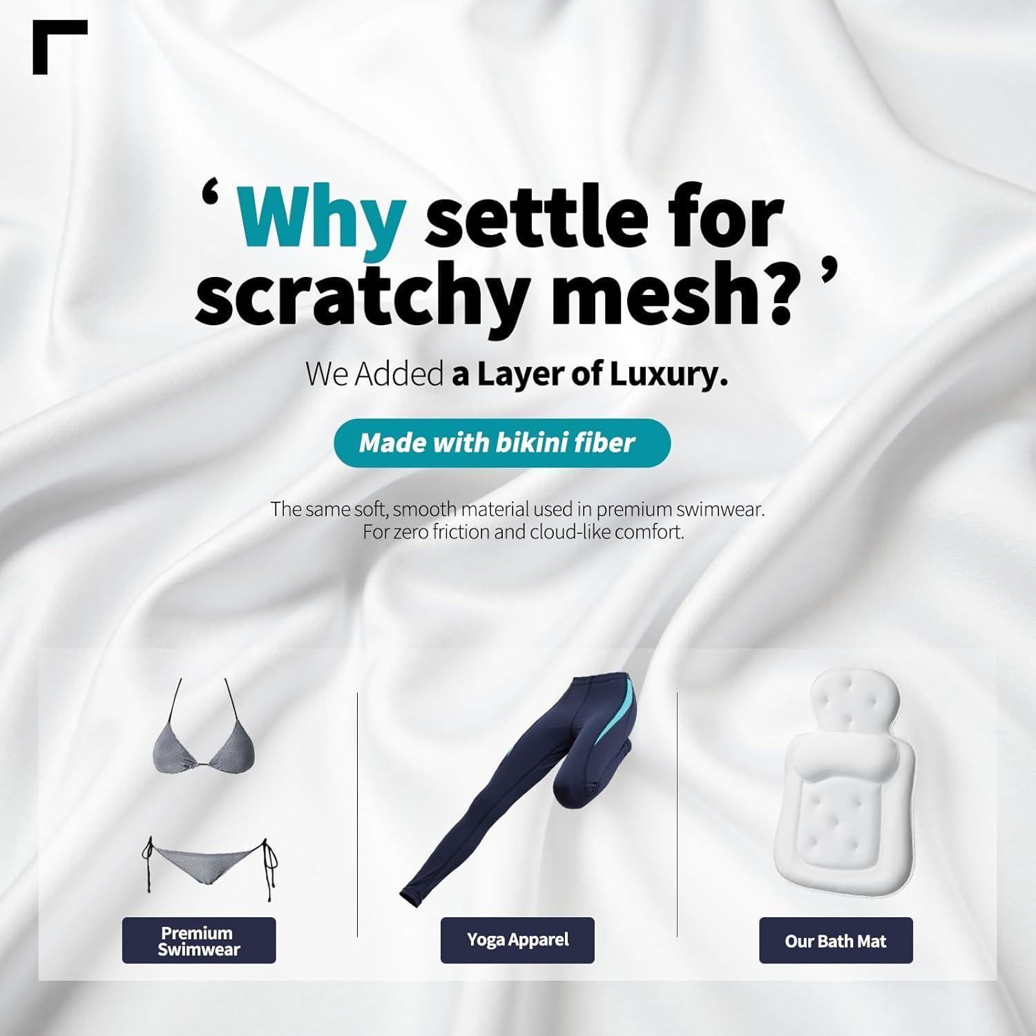 Almohada de Baño VOXOR Blanca con 54 Ventosas Antideslizantes