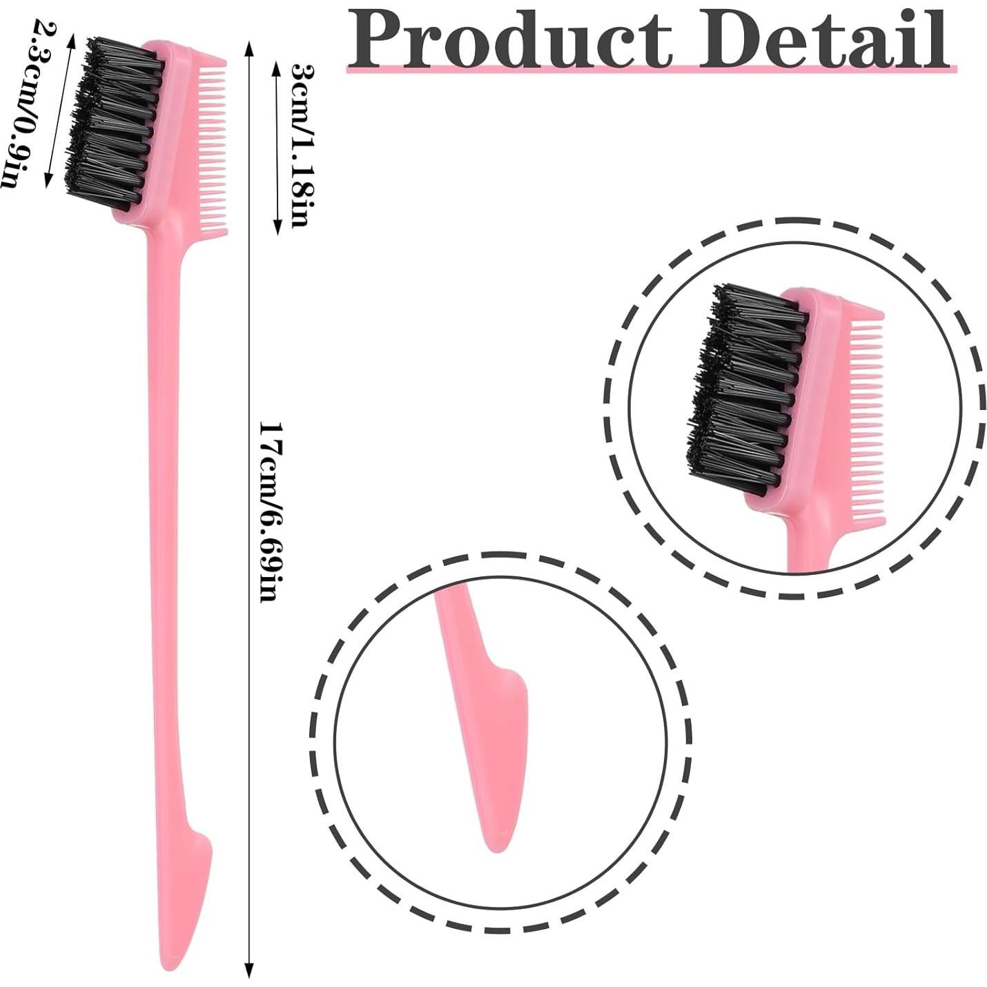 Set de 5 Cepillos para Bordes de Cabello BOHUIZ - Doble Cara