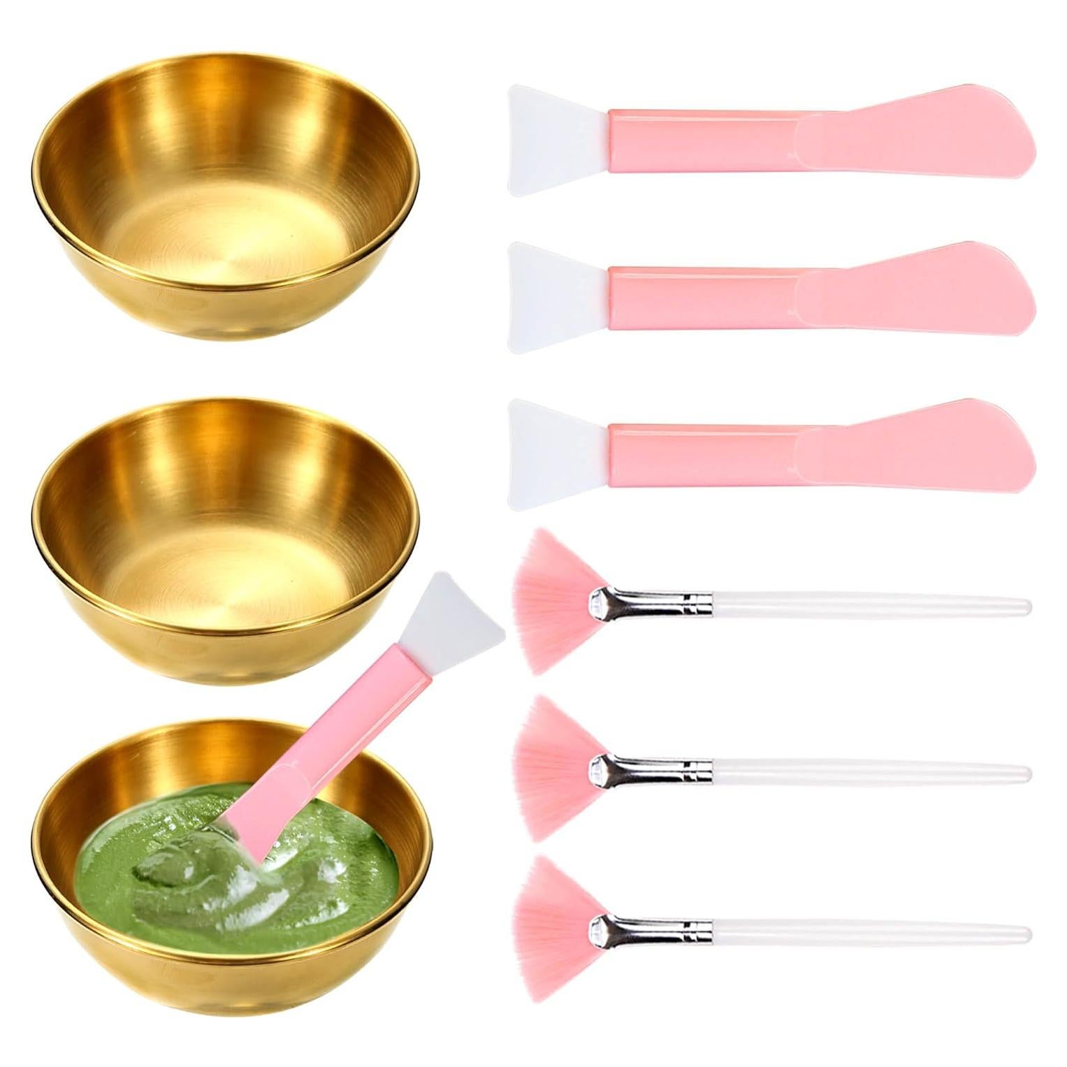 Juego de Cuencos Faciales GRETJOB - 9 Piezas para Spa y Casa