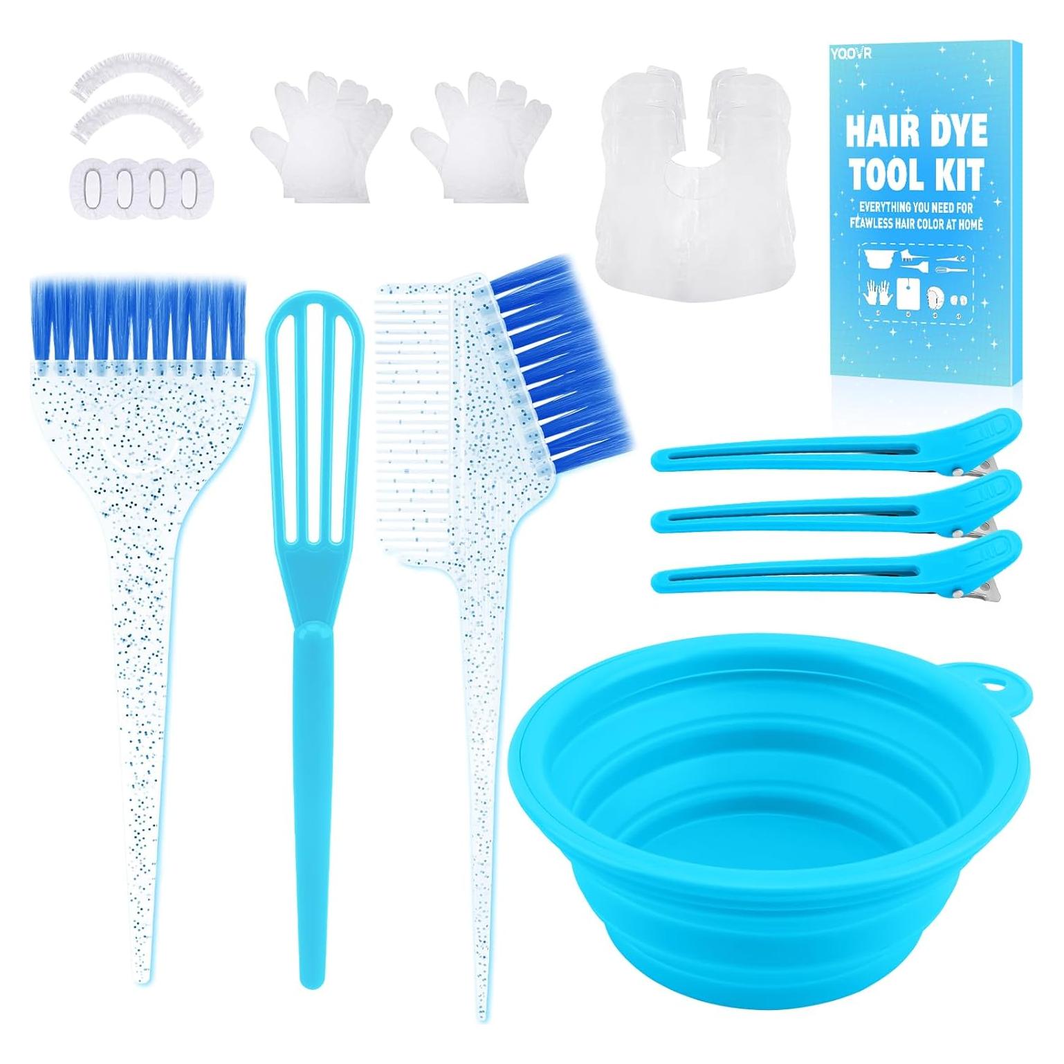 Kit de Decoloración y Tinte para Cabello 19 Piezas YOOVR