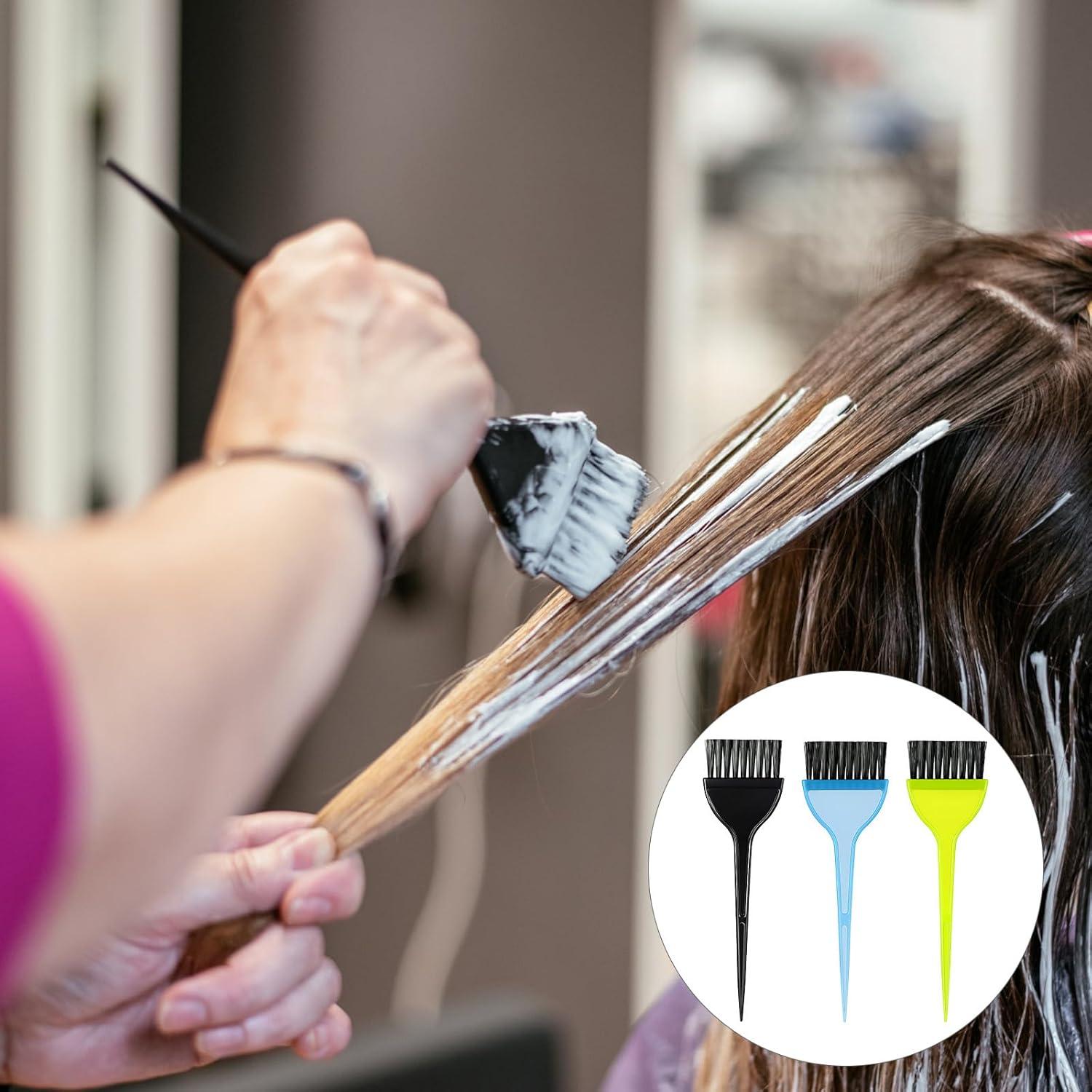 Kit de Brochas para Teñir el Cabello FdcLixuvol - 3 Pcs Colores
