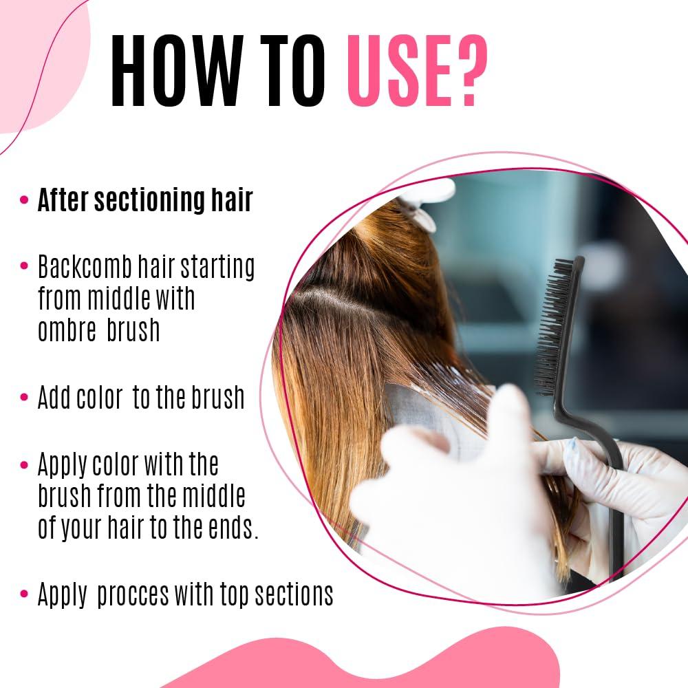 Brocha para Tinte Ombre OZKAN KOZMETIK - Aplicador Profesional