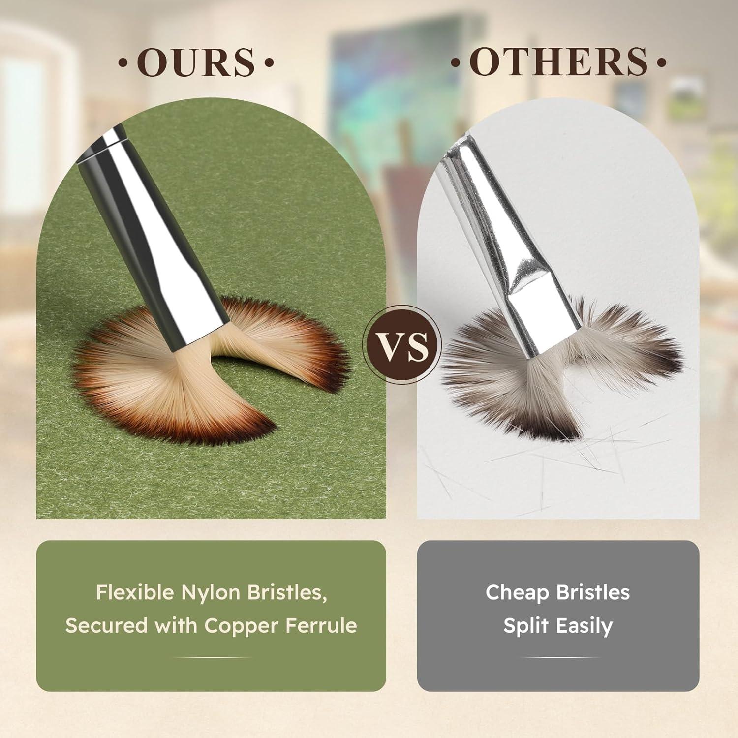 Set de 26 Pinceles REDSHELL para Pintura Acrílica y Acuarela