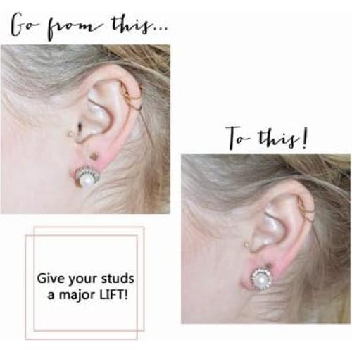 Cierre de Aretes Chrysmela Platino con Disco Hipoalergénico