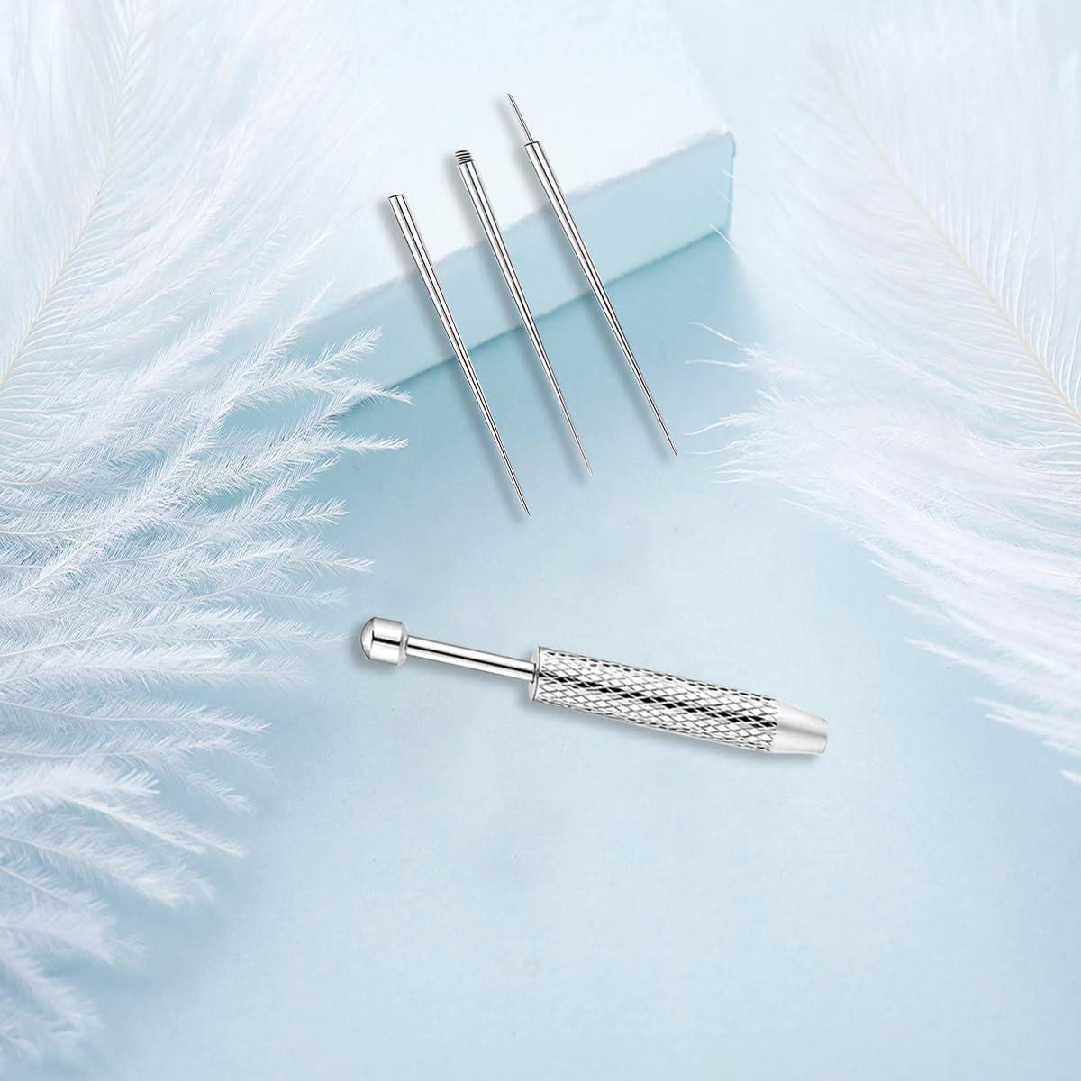 Kit Profesional de Inserción para Piercings 14G 16G 18G 20G Acero Inoxidable