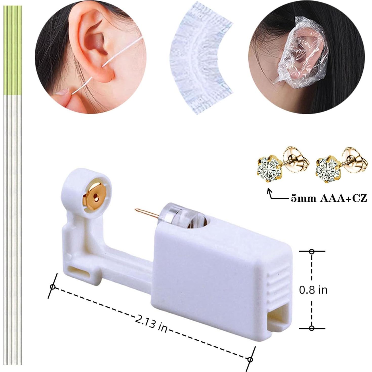 Kit de Perforación de Orejas Hermosa 20 Pcs con Pendientes 5mm