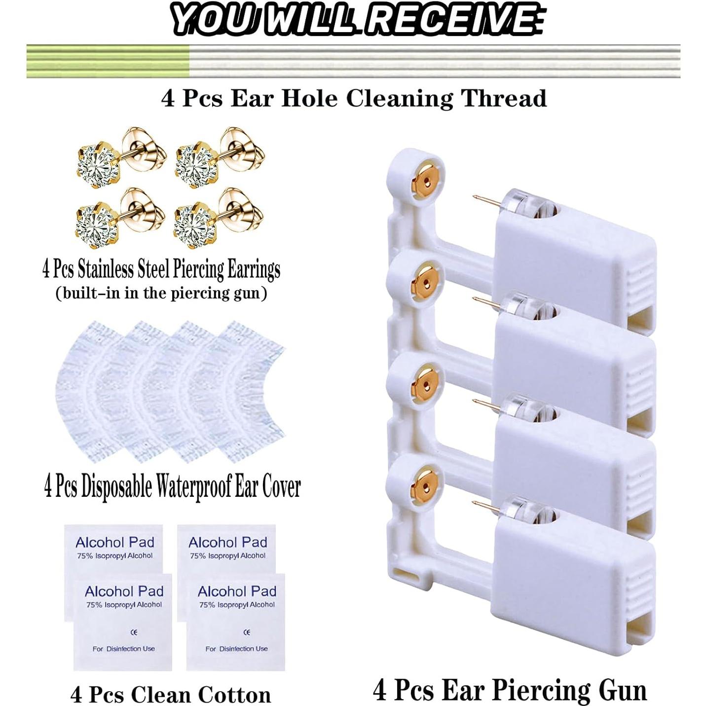 Kit de Perforación de Orejas Hermosa 20 Pcs con Pendientes 5mm