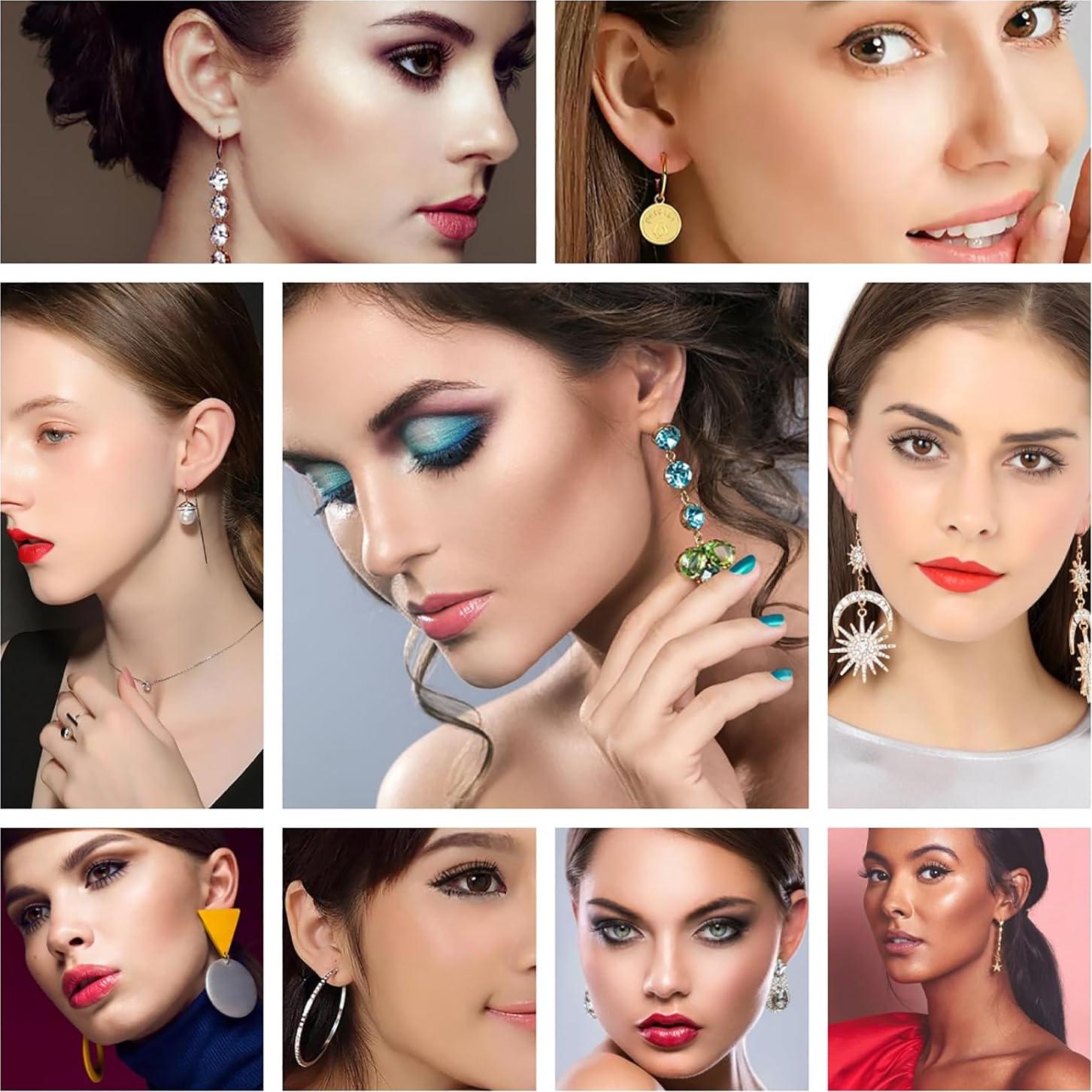 Kit de Perforación de Orejas Hermosa 20 Pcs con Pendientes 5mm