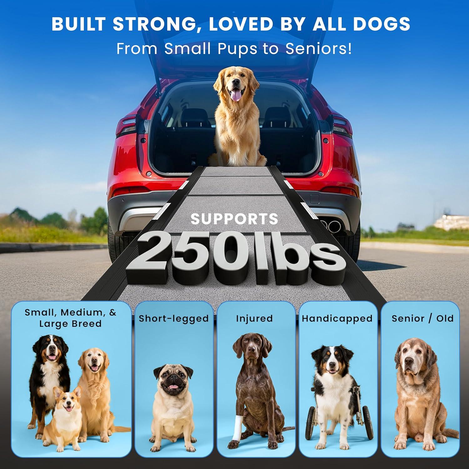 Rampa Plegable para Perros Pathosio Pets 160 cm Antideslizante