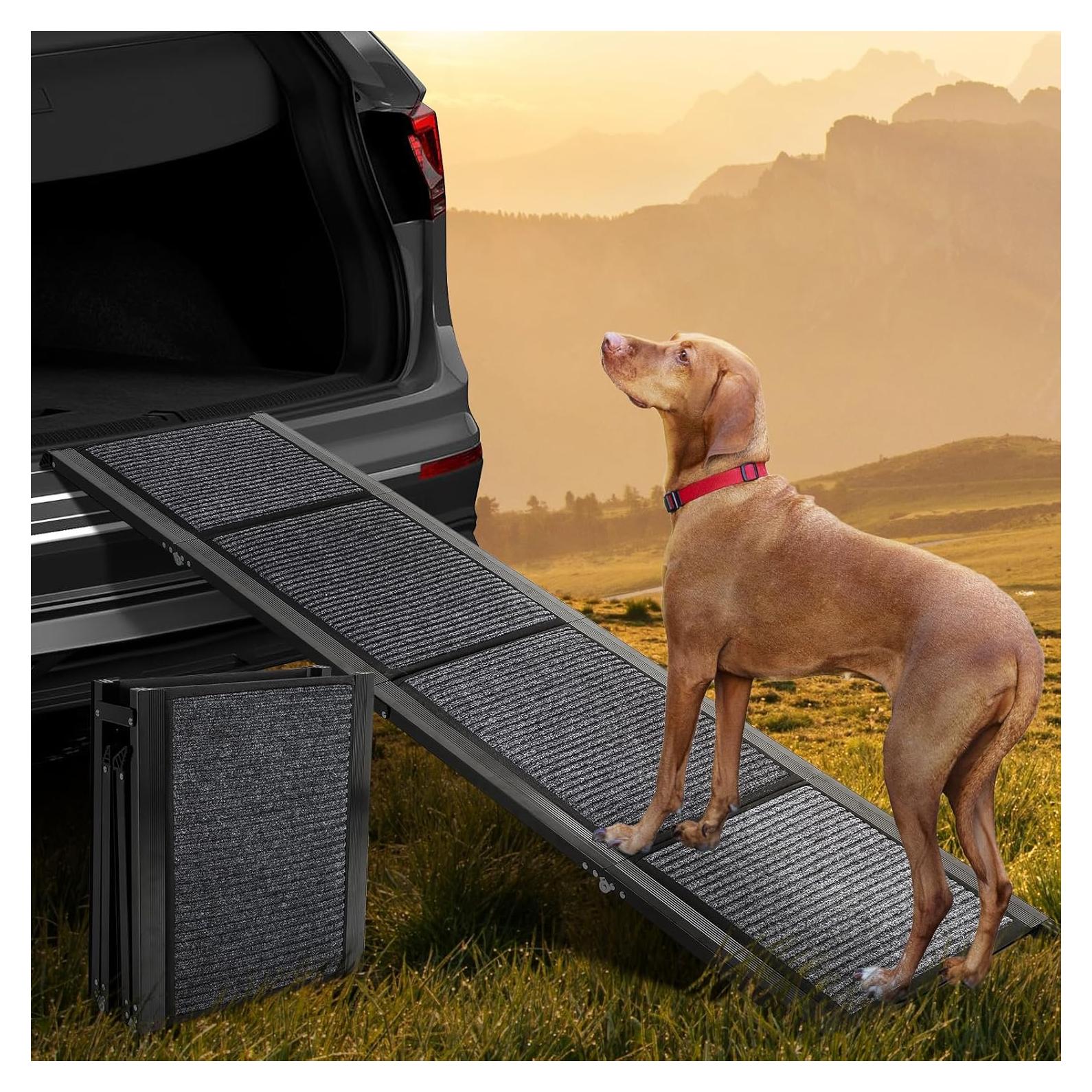 Rampa para Perros Dollate 180 cm Plegable Antideslizante 113 kg