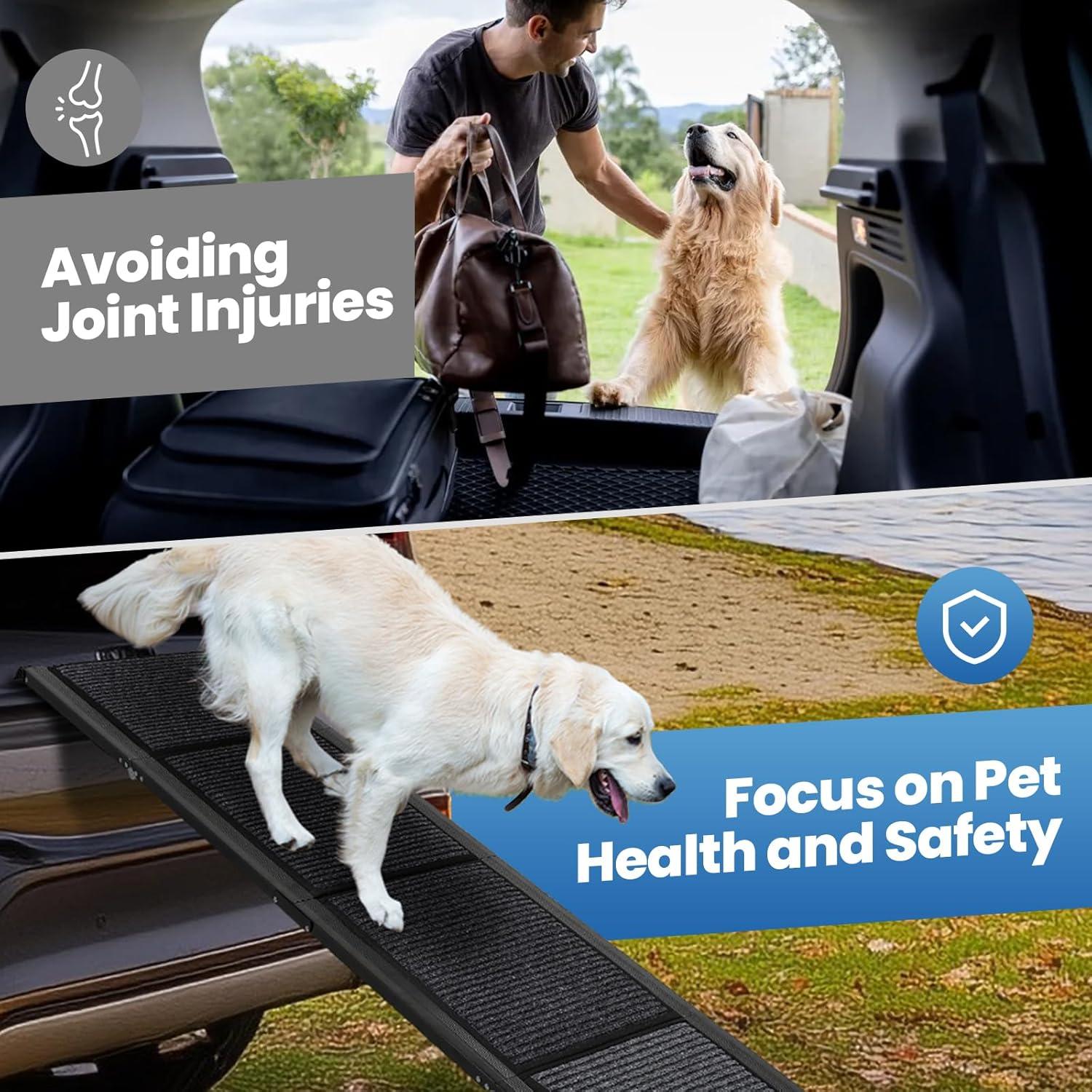 Rampa para Perros Dollate 180 cm Plegable Antideslizante 113 kg