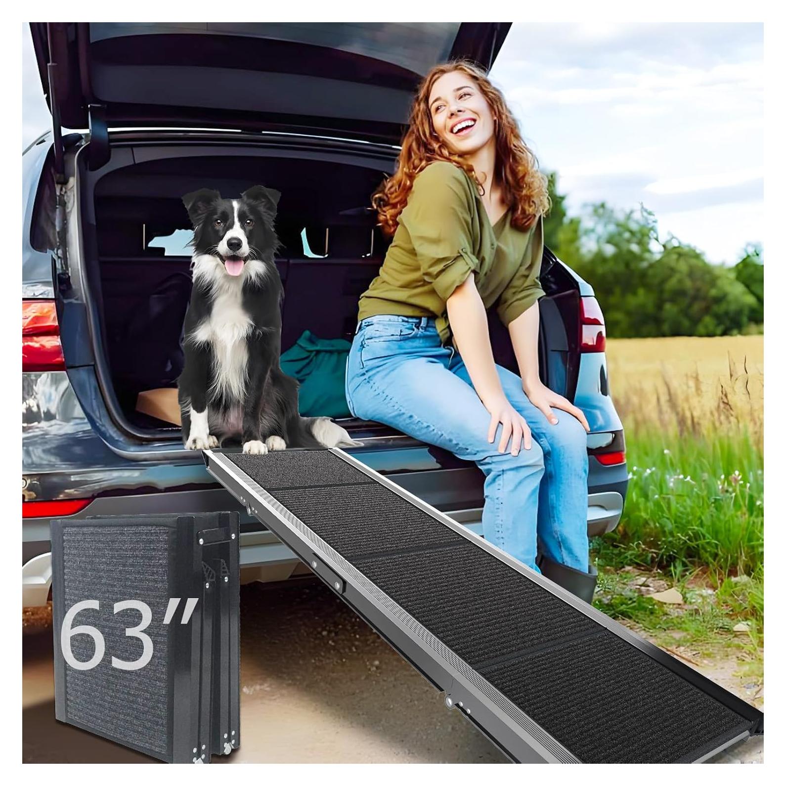 Rampa Plegable para Perros RUBLELITIE 63x17.3cm Antideslizante