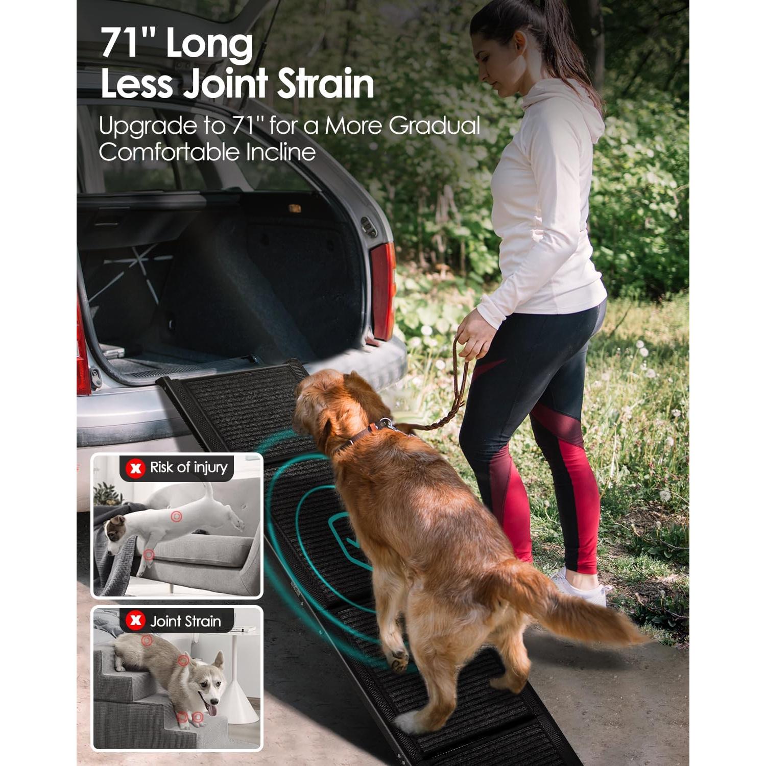 Rampa Plegable para Perros Deekuiwi 160 cm Antideslizante