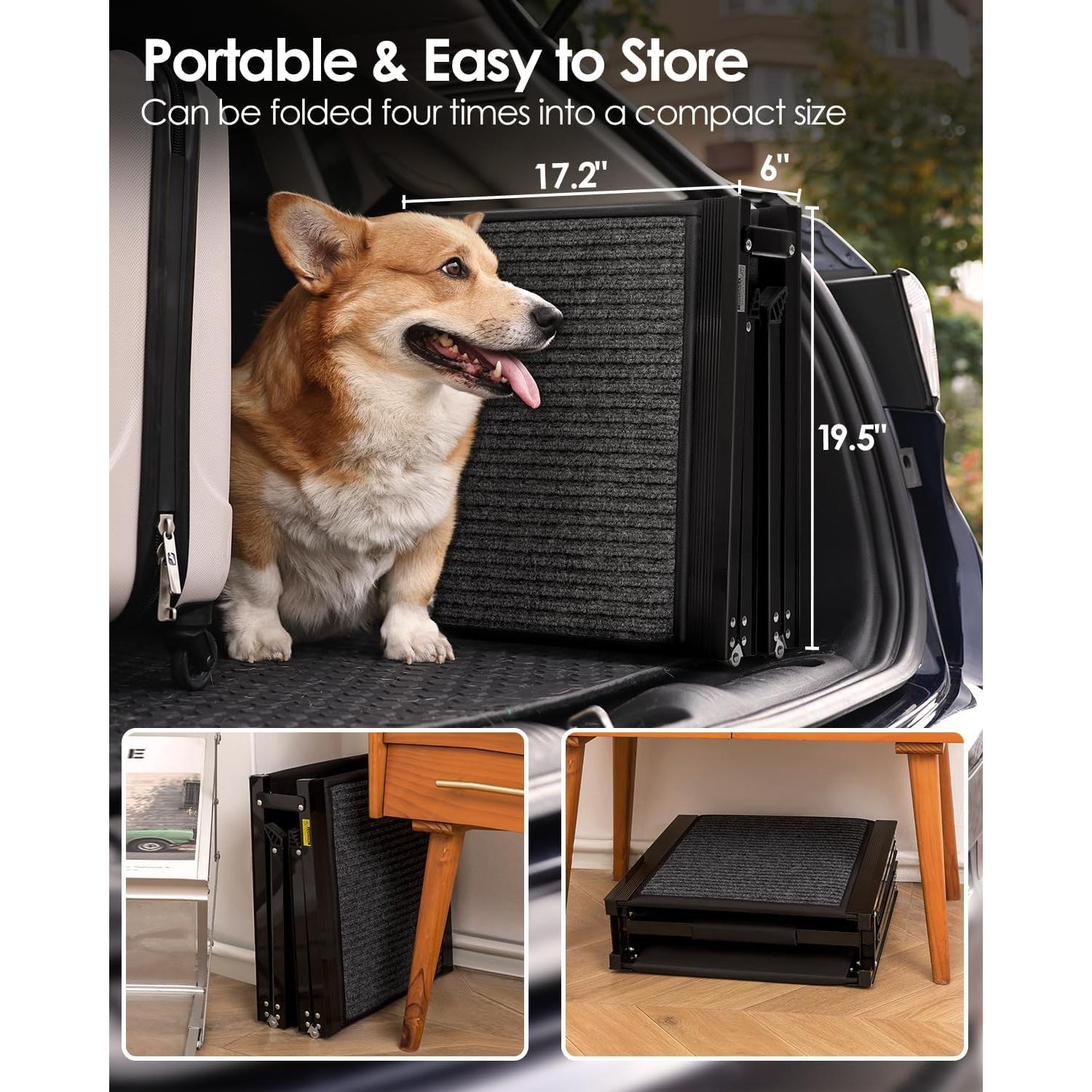 Rampa Plegable para Perros Deekuiwi 160 cm Antideslizante