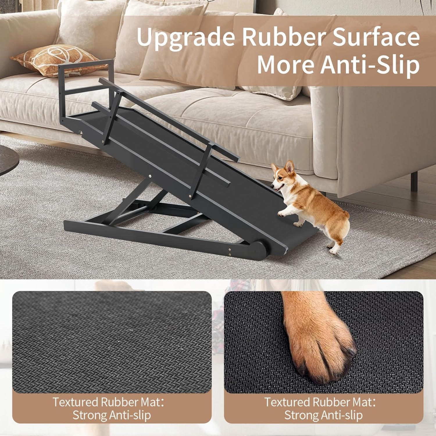 Rampa Plegable para Perros SLSY 45.2" con Tracción Antideslizante