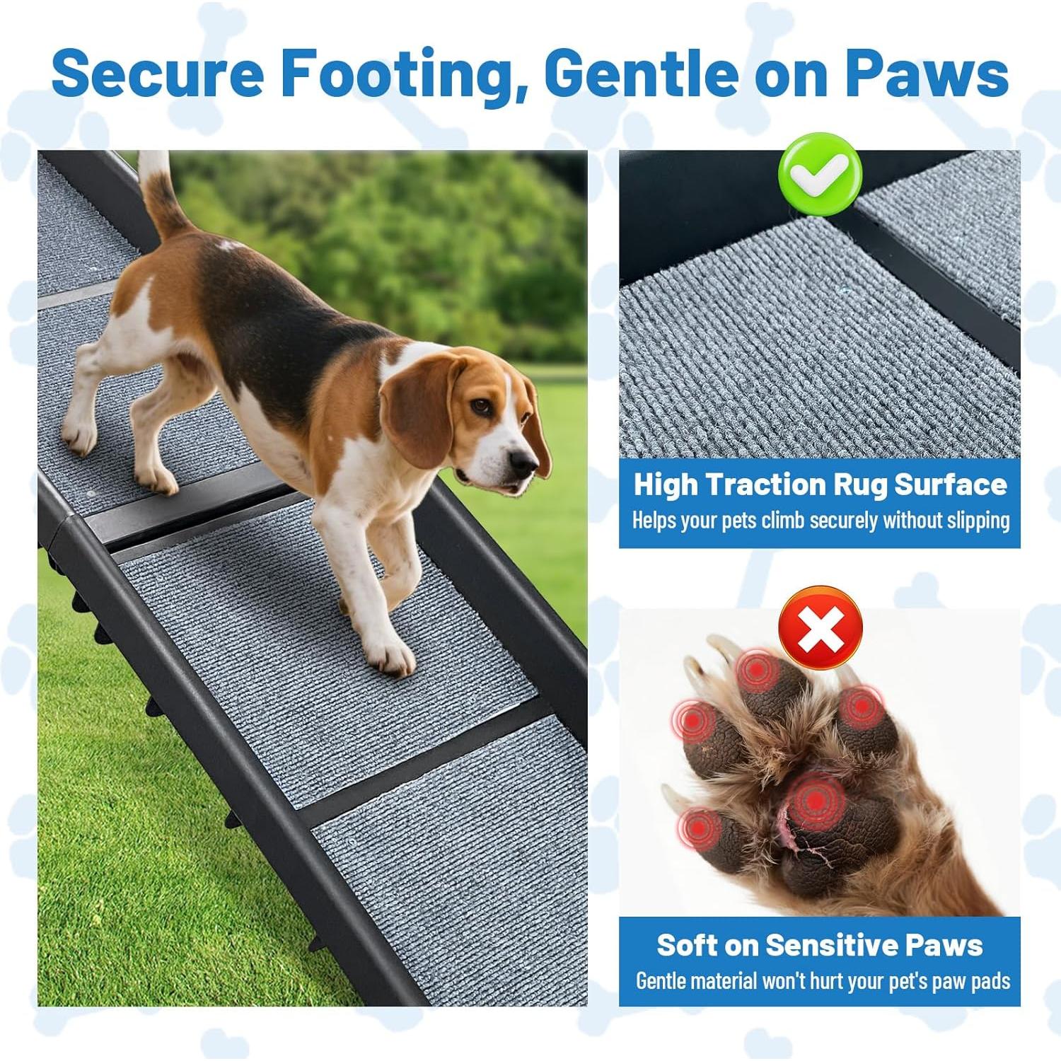 Rampa Plegable para Perros ROBLOCK 154.94 cm Antideslizante