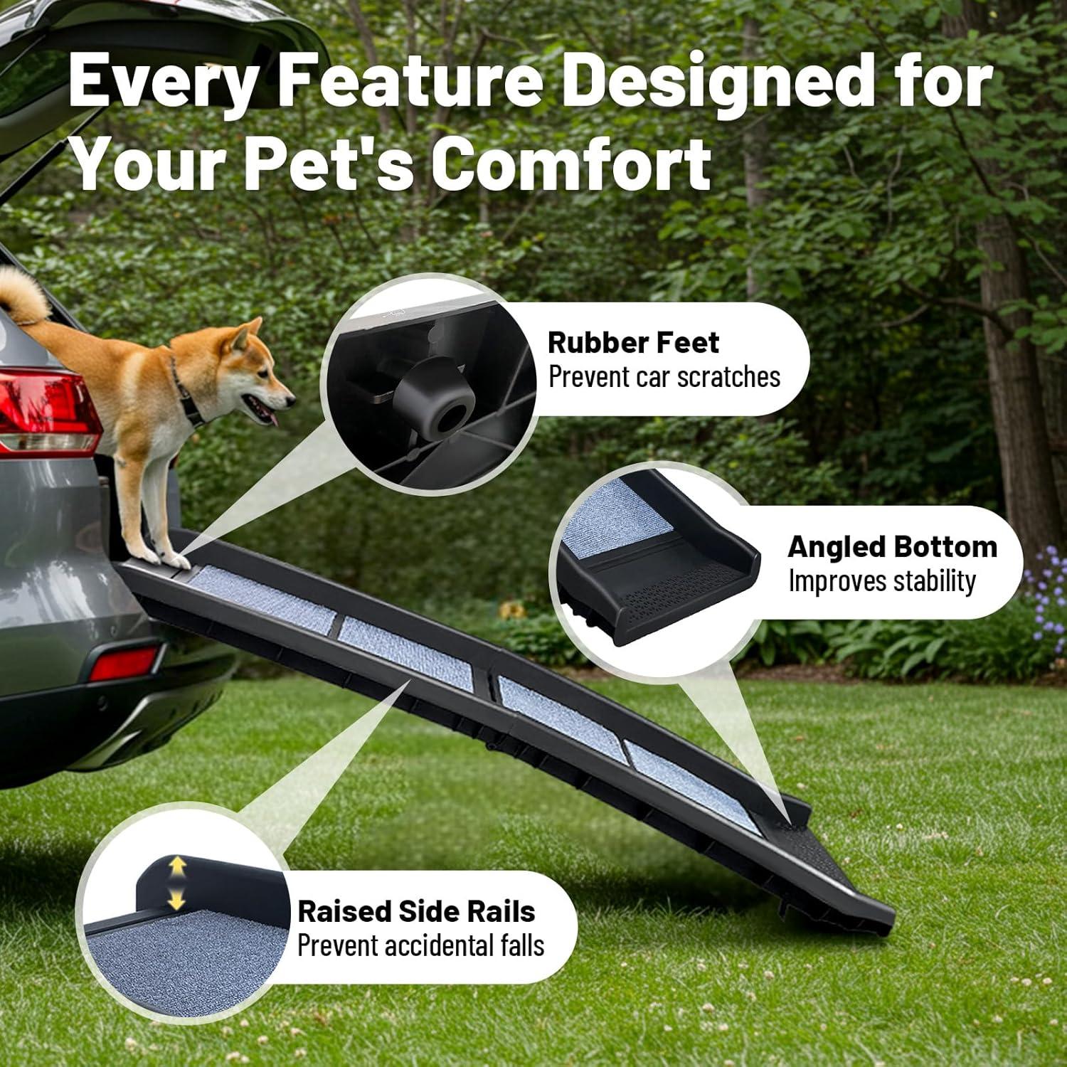 Rampa Plegable para Perros ROBLOCK 154.94 cm Antideslizante