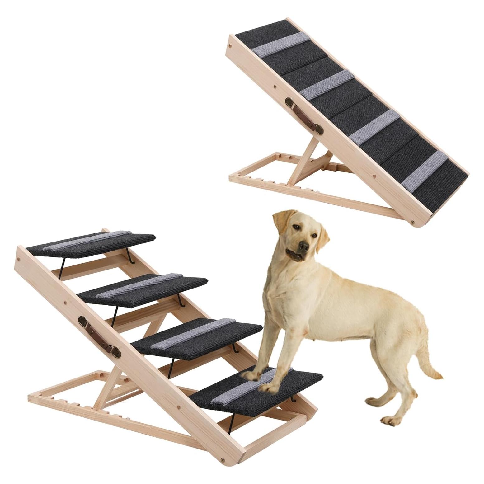 Rampa Plegable para Perros Wotunest 2-en-1 Ajustable 30-60 cm