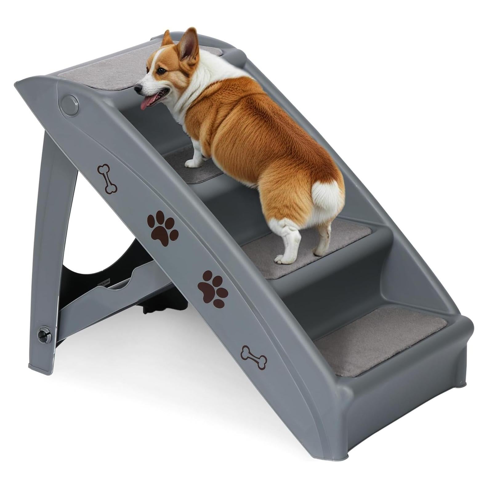 Escaleras Plegables para Mascotas Star-Venus 4 Pasos Antideslizantes