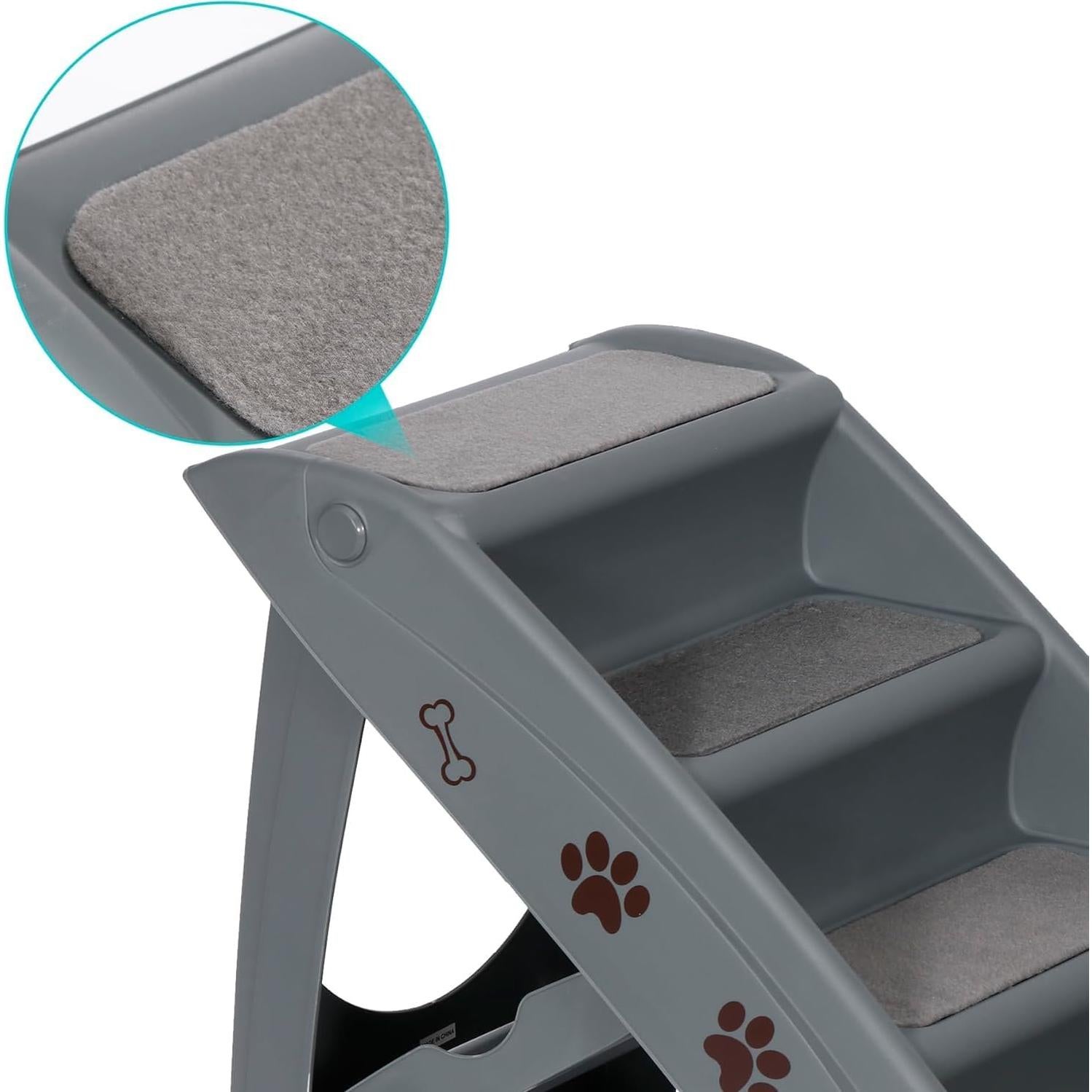 Escaleras Plegables para Mascotas Star-Venus 4 Pasos Antideslizantes