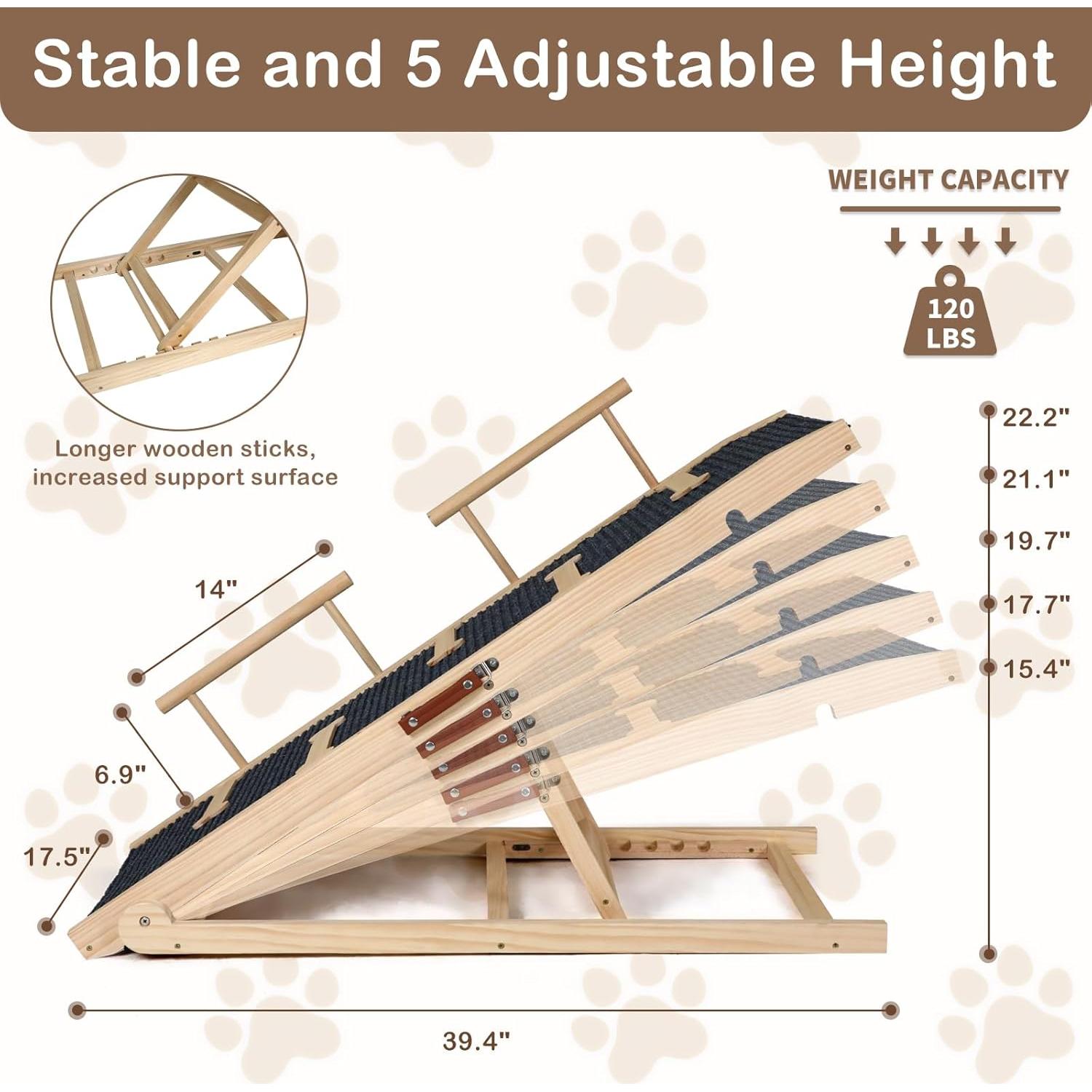 Rampa Plegable para Perros y Gatos Outdoor Diamond 101.6 cm