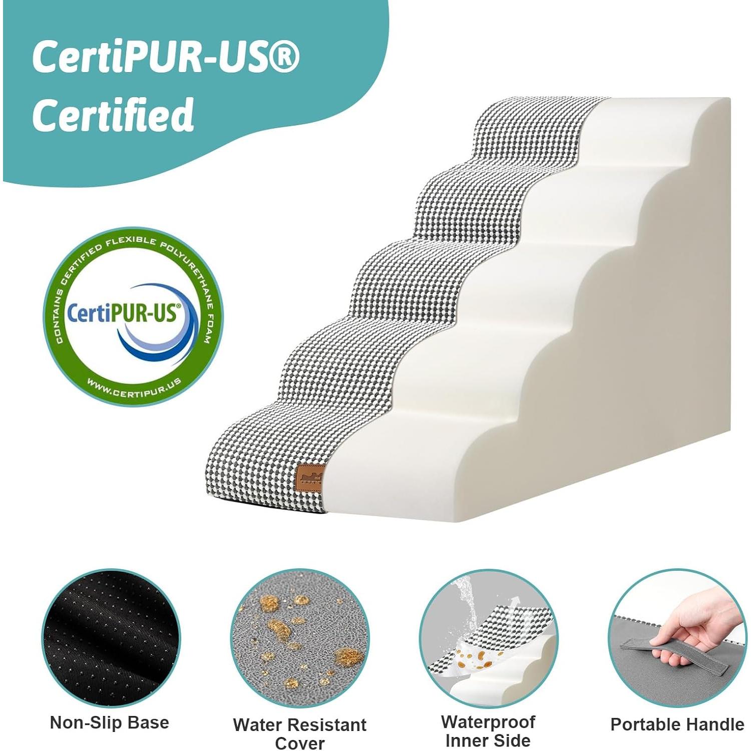 Escalera para Perros COZY KISS 5 Escalones 40x84x57 cm