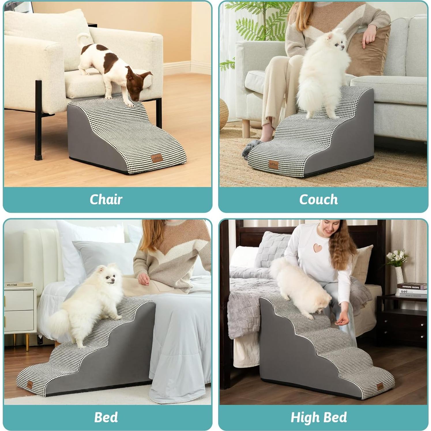 Escalera para Perros COZY KISS 5 Escalones 40x84x57 cm