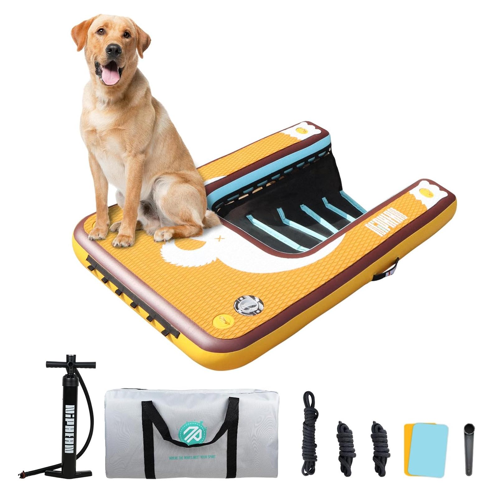 Rampa Inflable para Perros Niphean 90kg Antideslizante