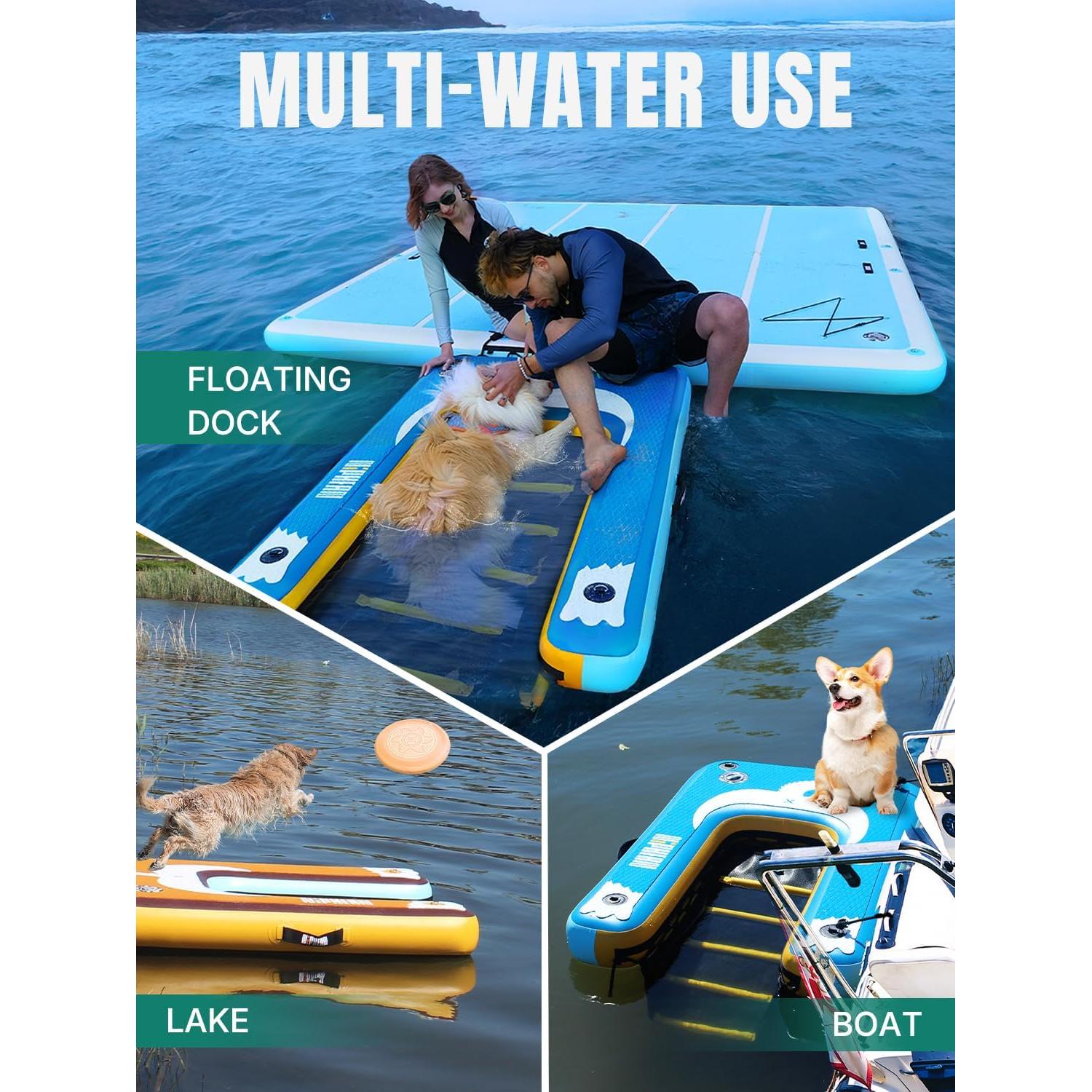 Rampa Inflable para Perros Niphean 90kg Antideslizante